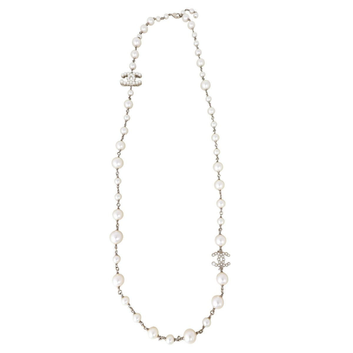 Chanel Pearl CC Long Necklace