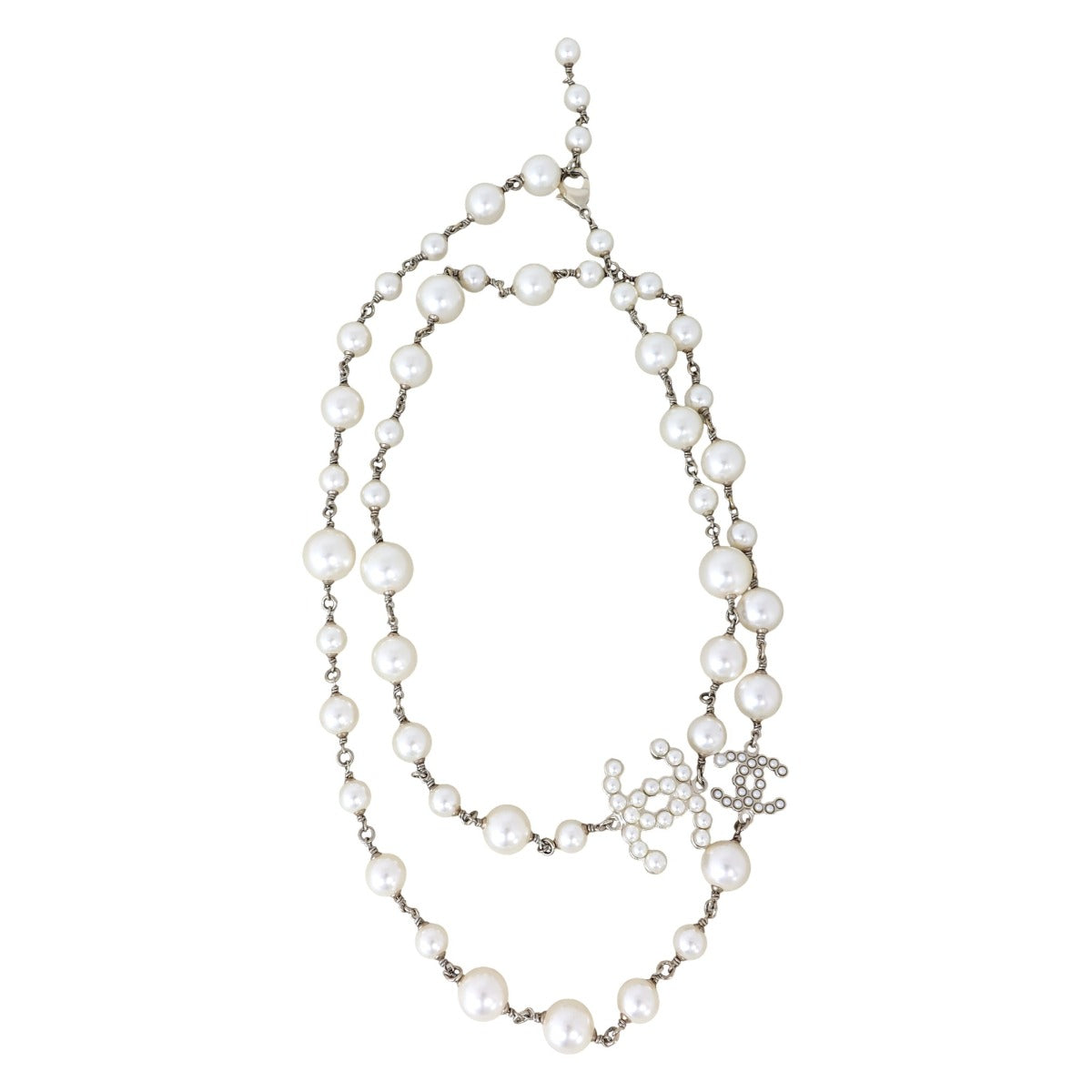 Chanel Pearl CC Long Necklace