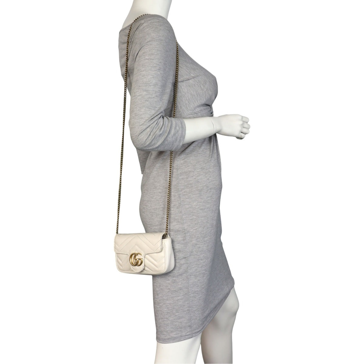 Gucci GG Marmont Matelasse Super Mini Shoulder Bag