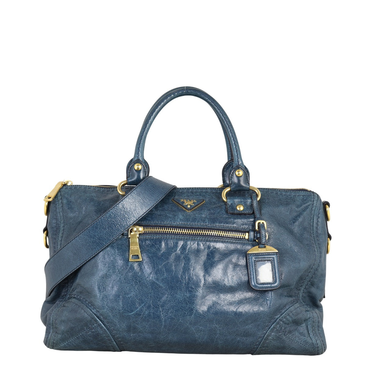 Prada Vitello Shine Two-Way Tote