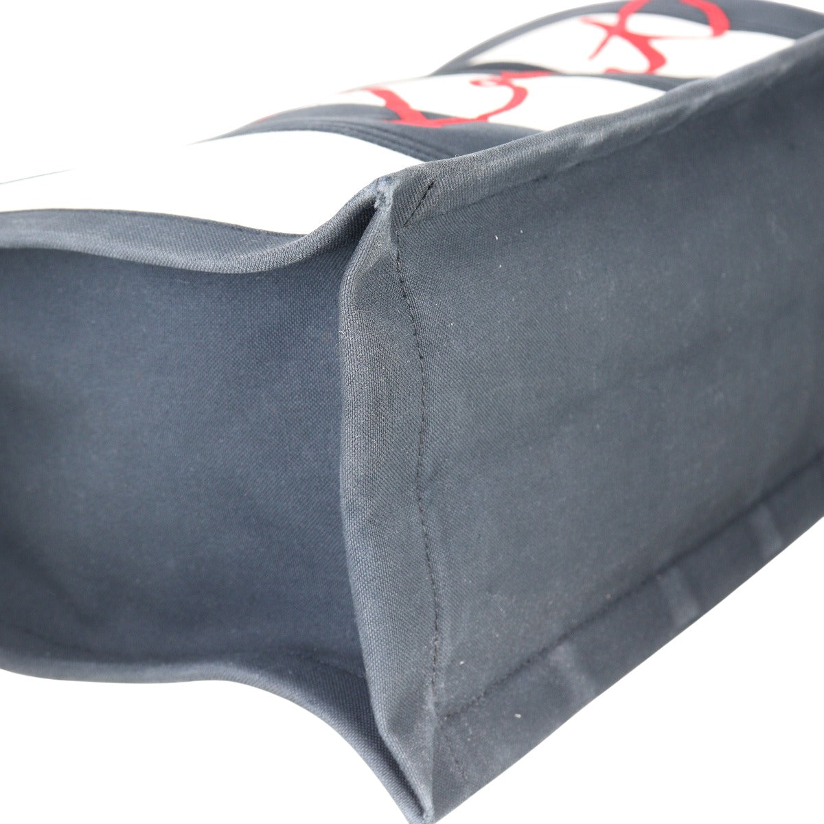 Saint Laurent Striped Canvas Cabas