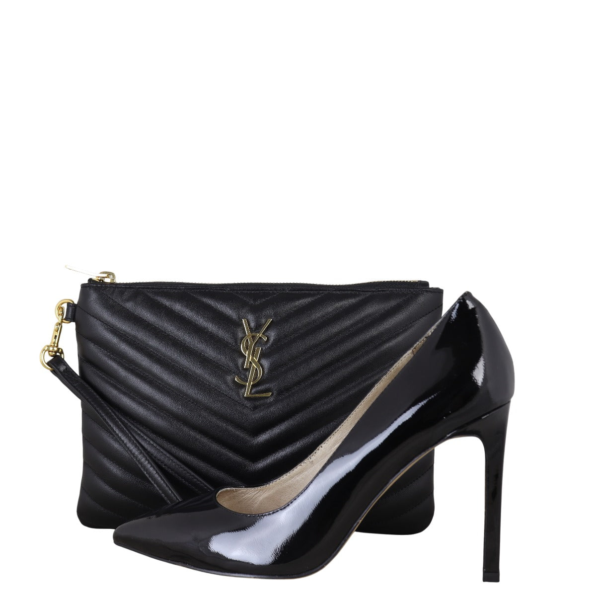 Saint Laurent Cassandre Monogram Matelasse Pouch