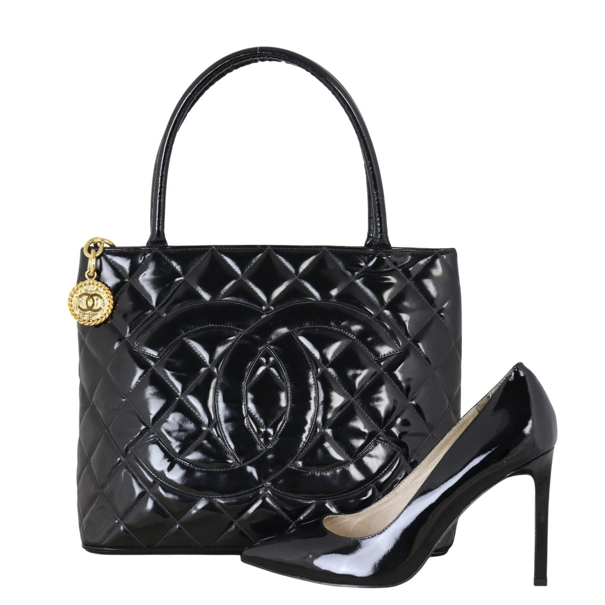 Chanel Medallion Tote Patent