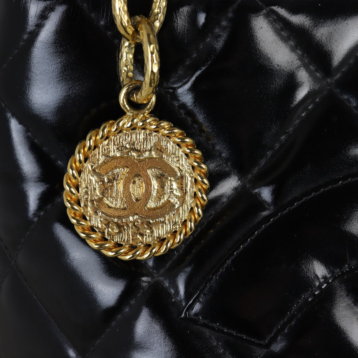 Chanel Medallion Tote Patent