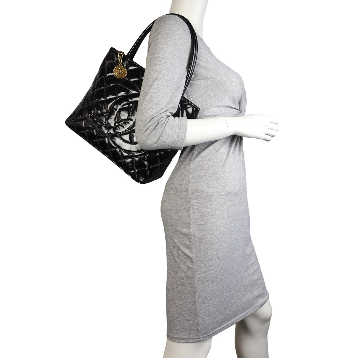 Chanel Medallion Tote Patent