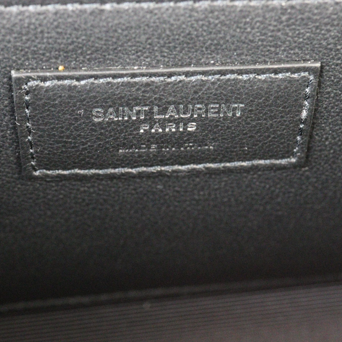 Saint Laurent Kate Tassel Clutch Croc-Embossed