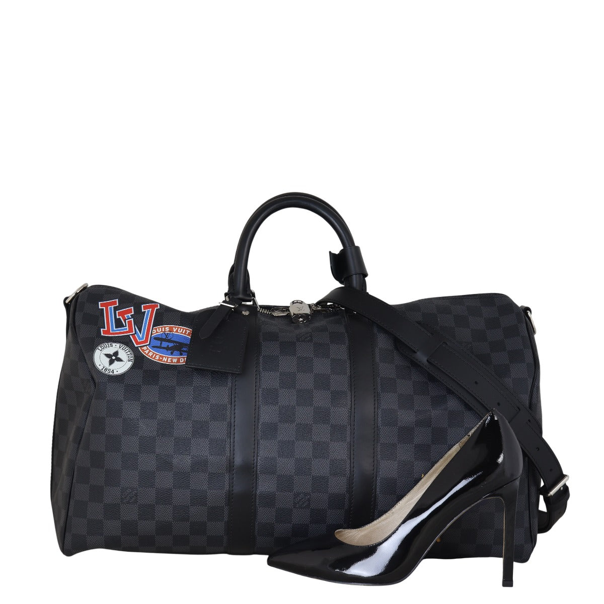 Louis Vuitton Keepall 45 Bandouliere Damier Graphite League