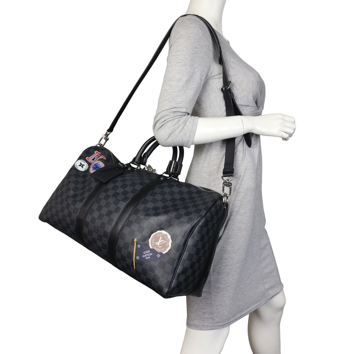 Louis Vuitton Keepall 45 Bandouliere Damier Graphite League