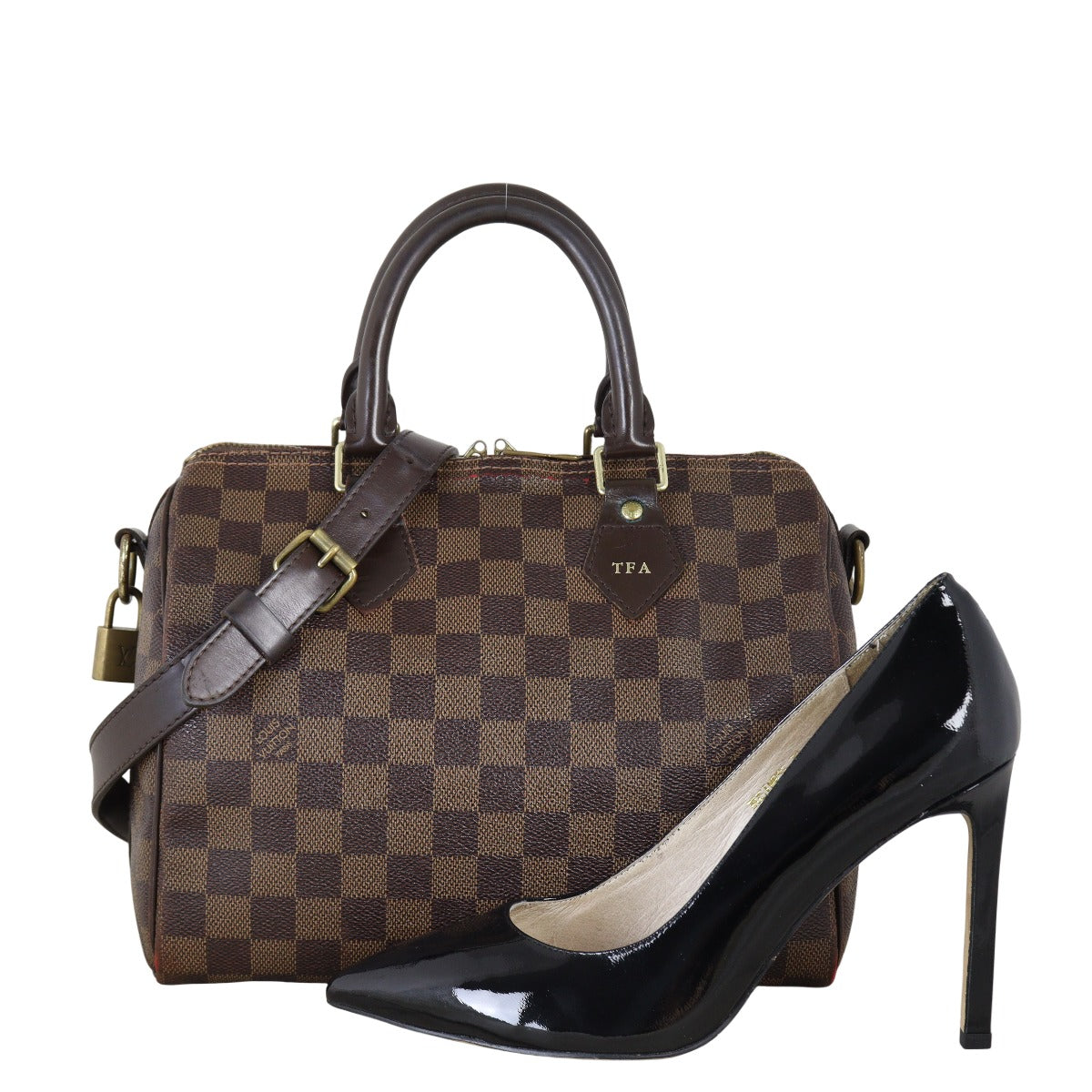Louis Vuitton Speedy 25 Bandouliere Damier Ebene