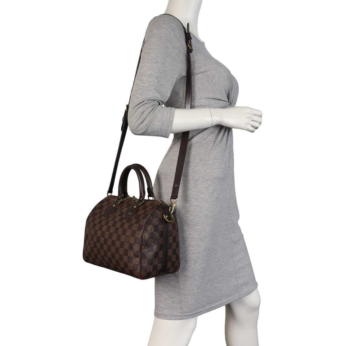 Louis Vuitton Speedy 25 Bandouliere Damier Ebene