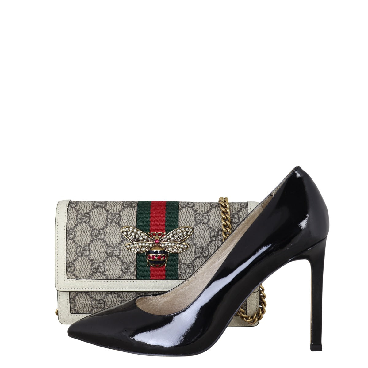 Gucci GG Supreme Queen Margaret Wallet on Chain