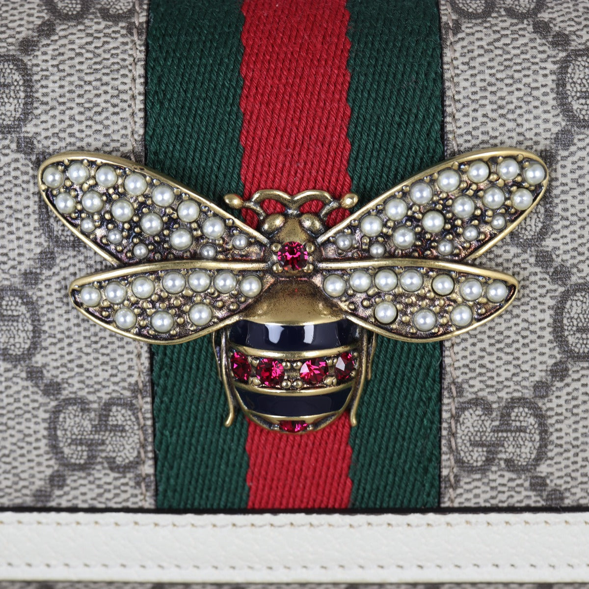 Gucci GG Supreme Queen Margaret Wallet on Chain