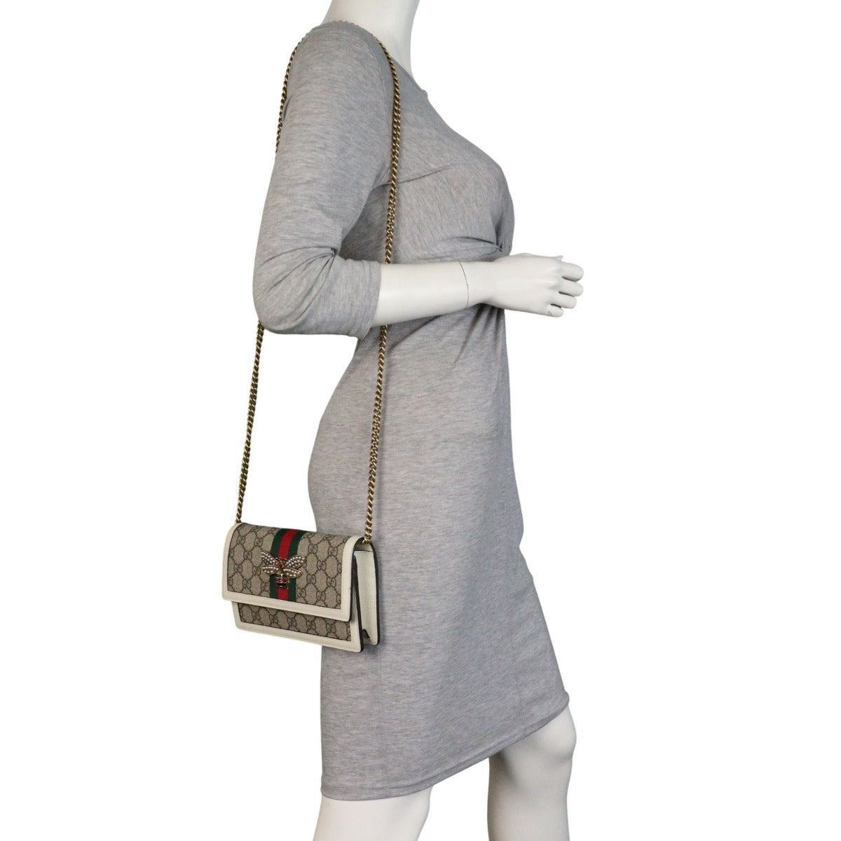 Gucci GG Supreme Queen Margaret Wallet on Chain