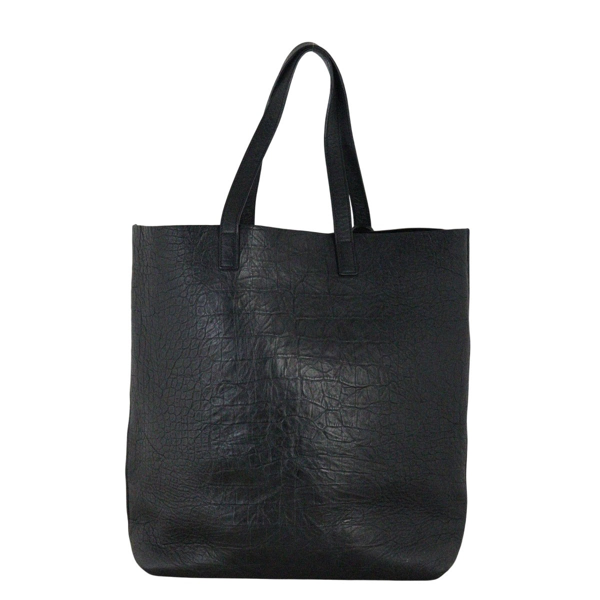 Saint Laurent Shopping Tote Croc Embossed