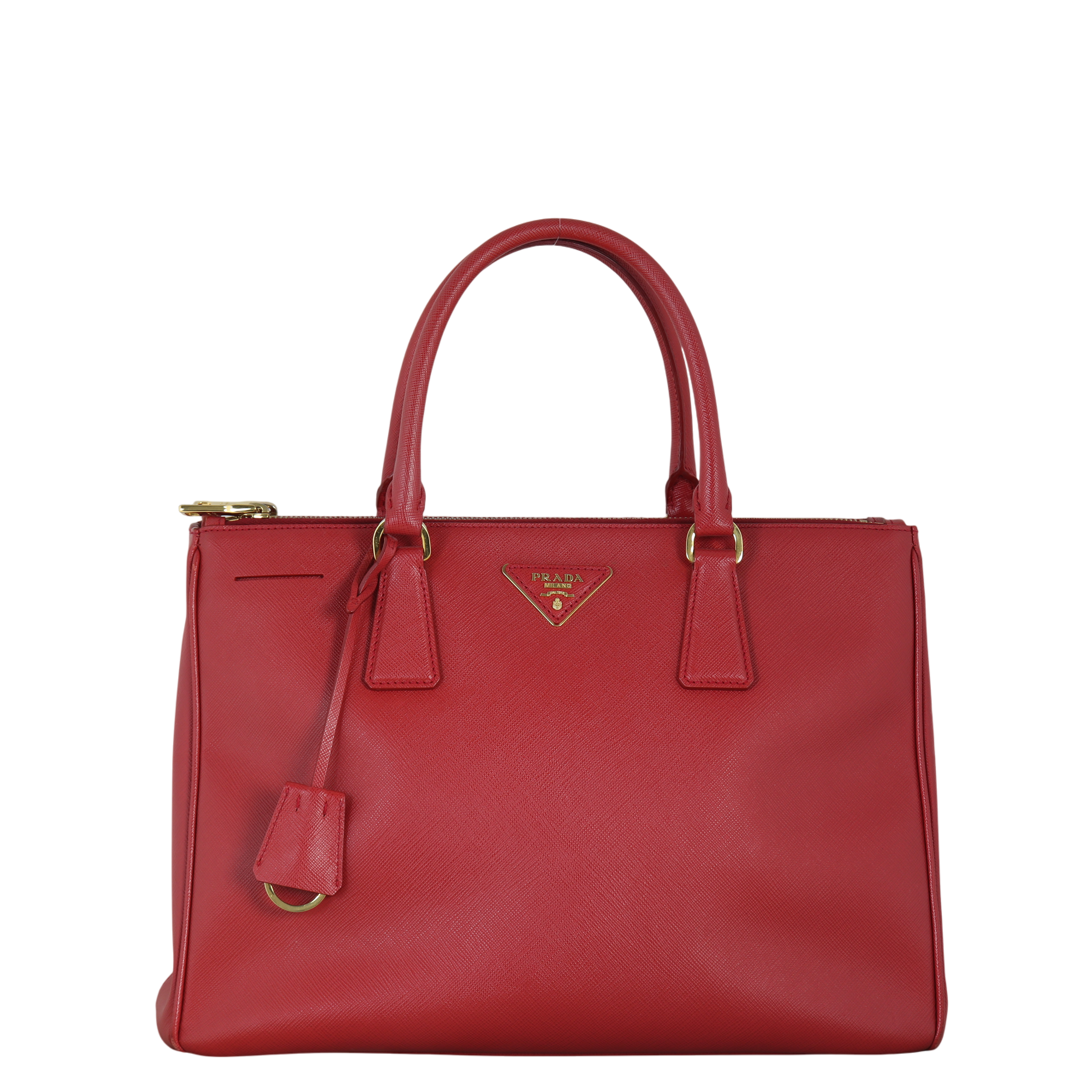 Prada Saffiano Lux Galleria Double Zip Tote Medium