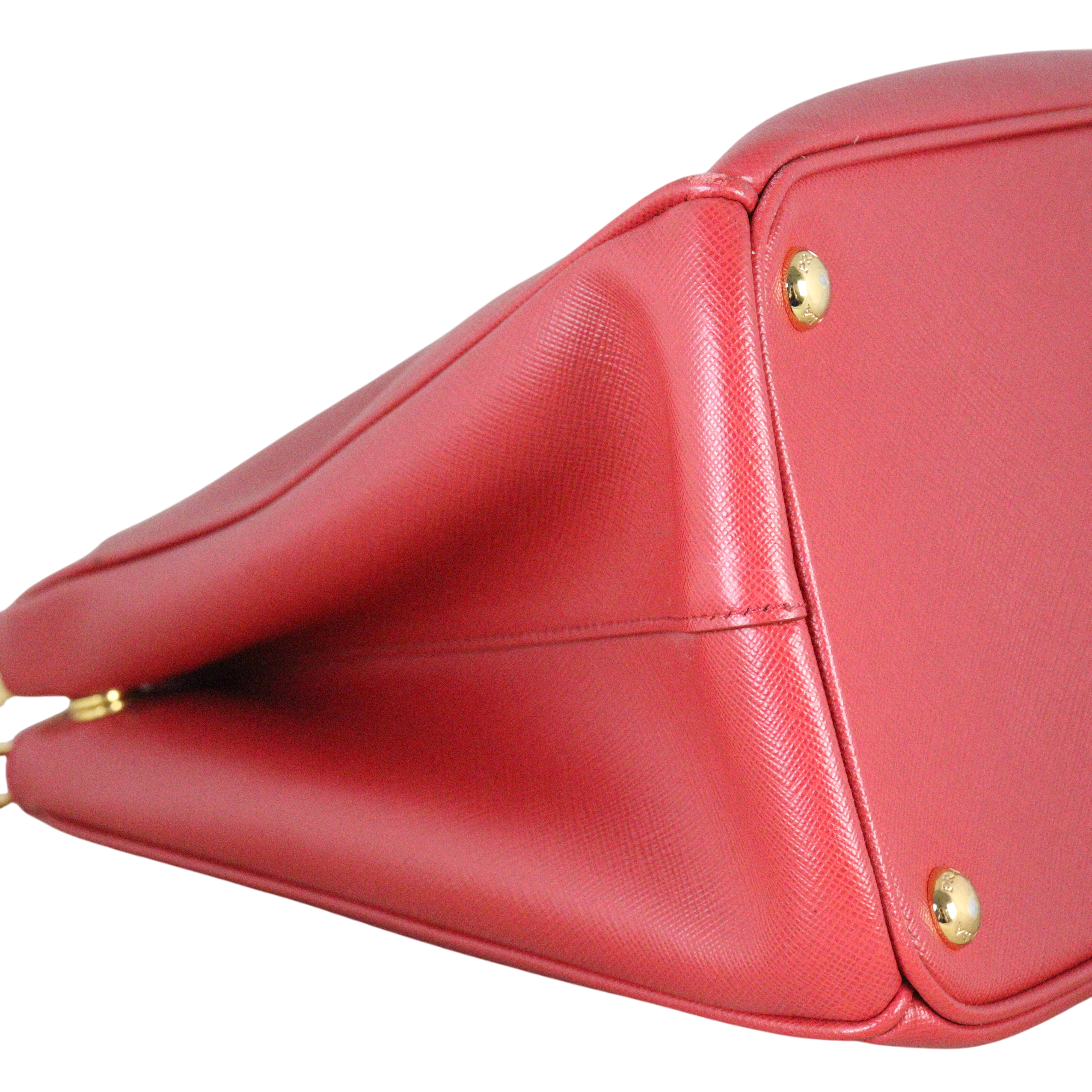 Prada Saffiano Lux Galleria Double Zip Tote Medium