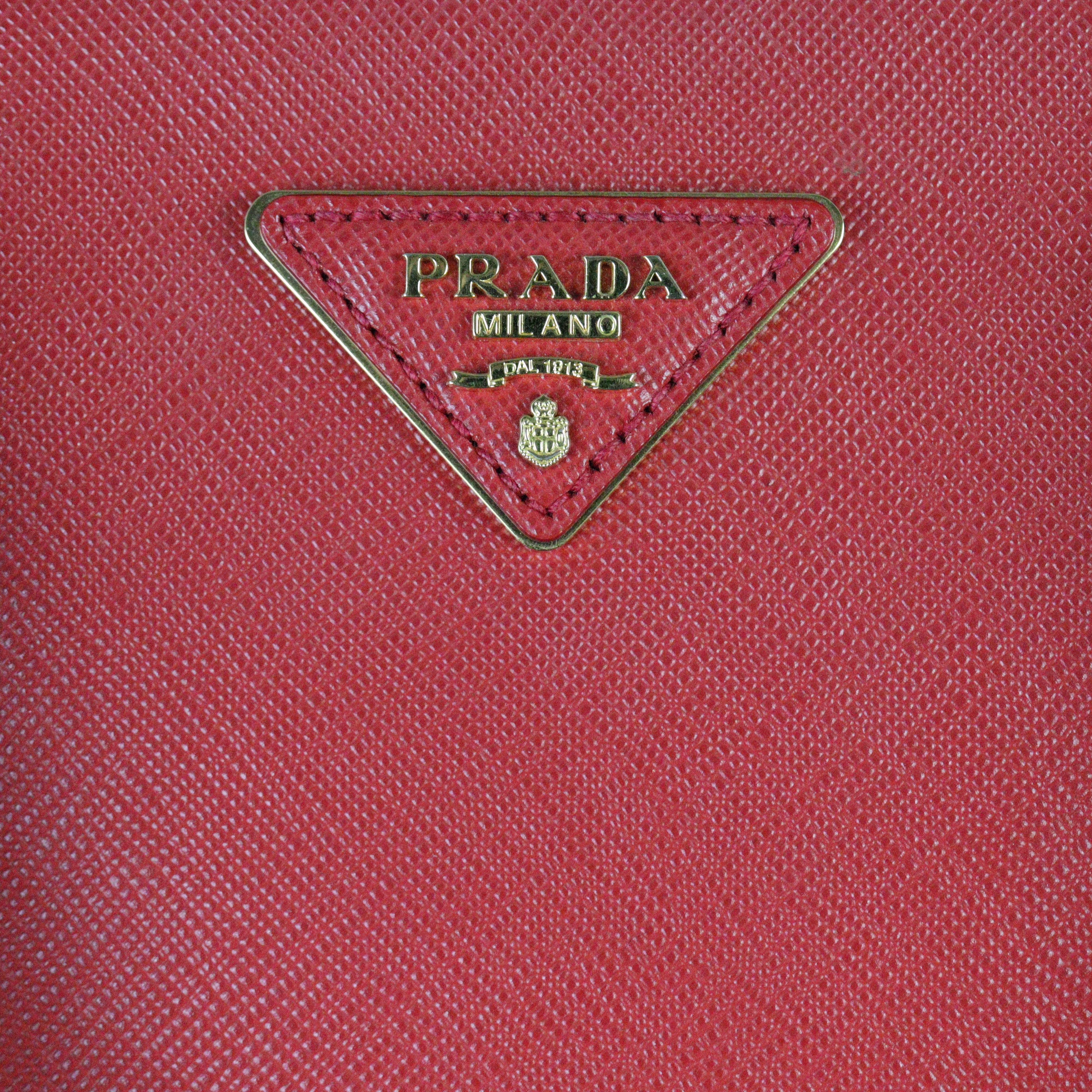 Prada Saffiano Lux Galleria Double Zip Tote Medium