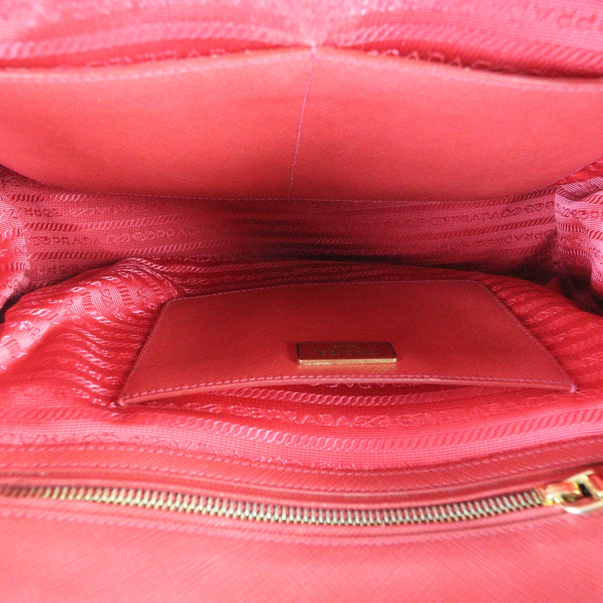 Prada Saffiano Lux Galleria Double Zip Tote Medium