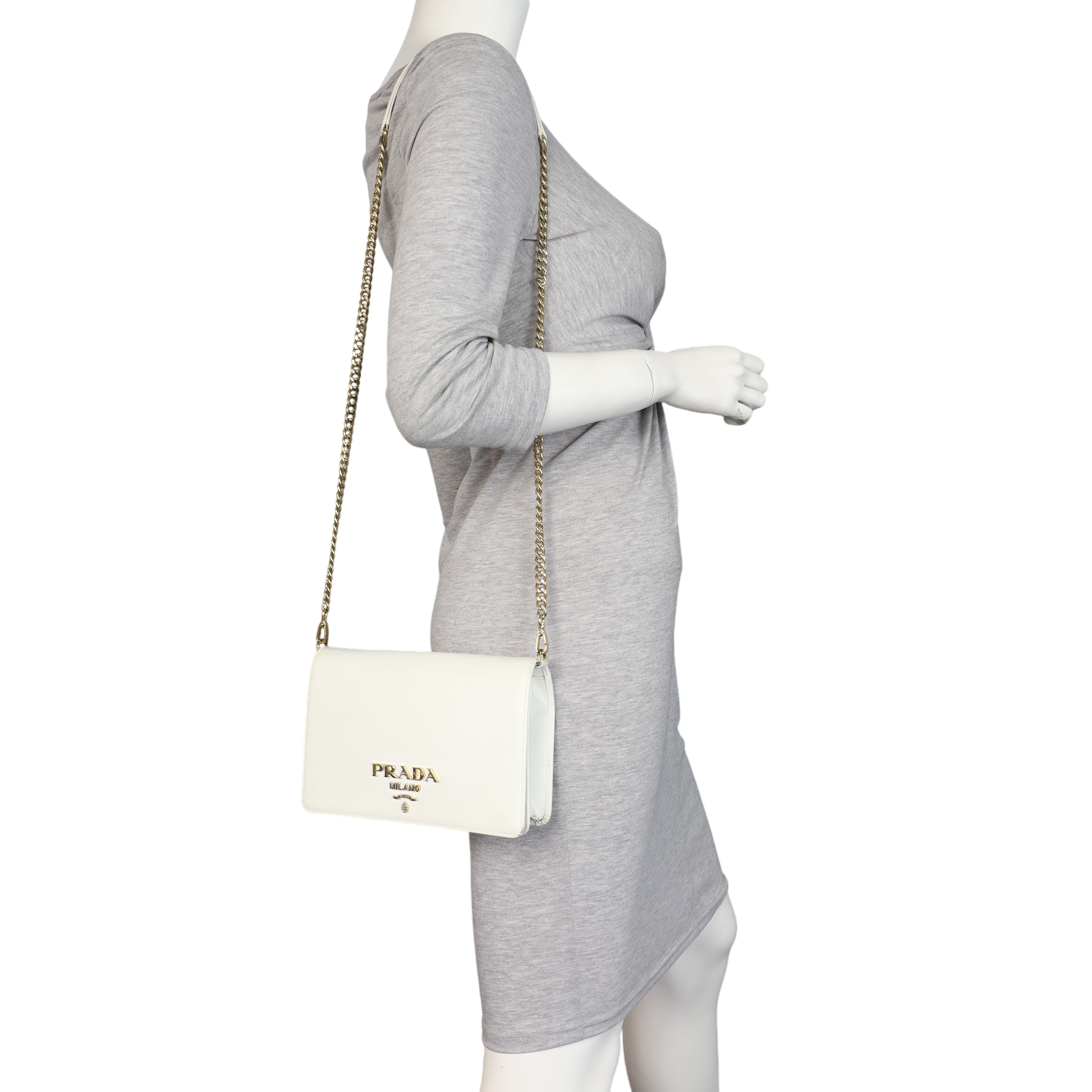Prada Saffiano Mini Chain Bag