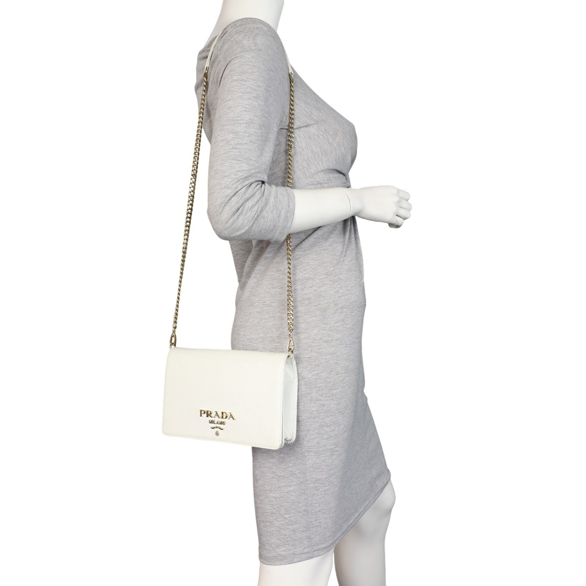 Prada Saffiano Mini Chain Bag
