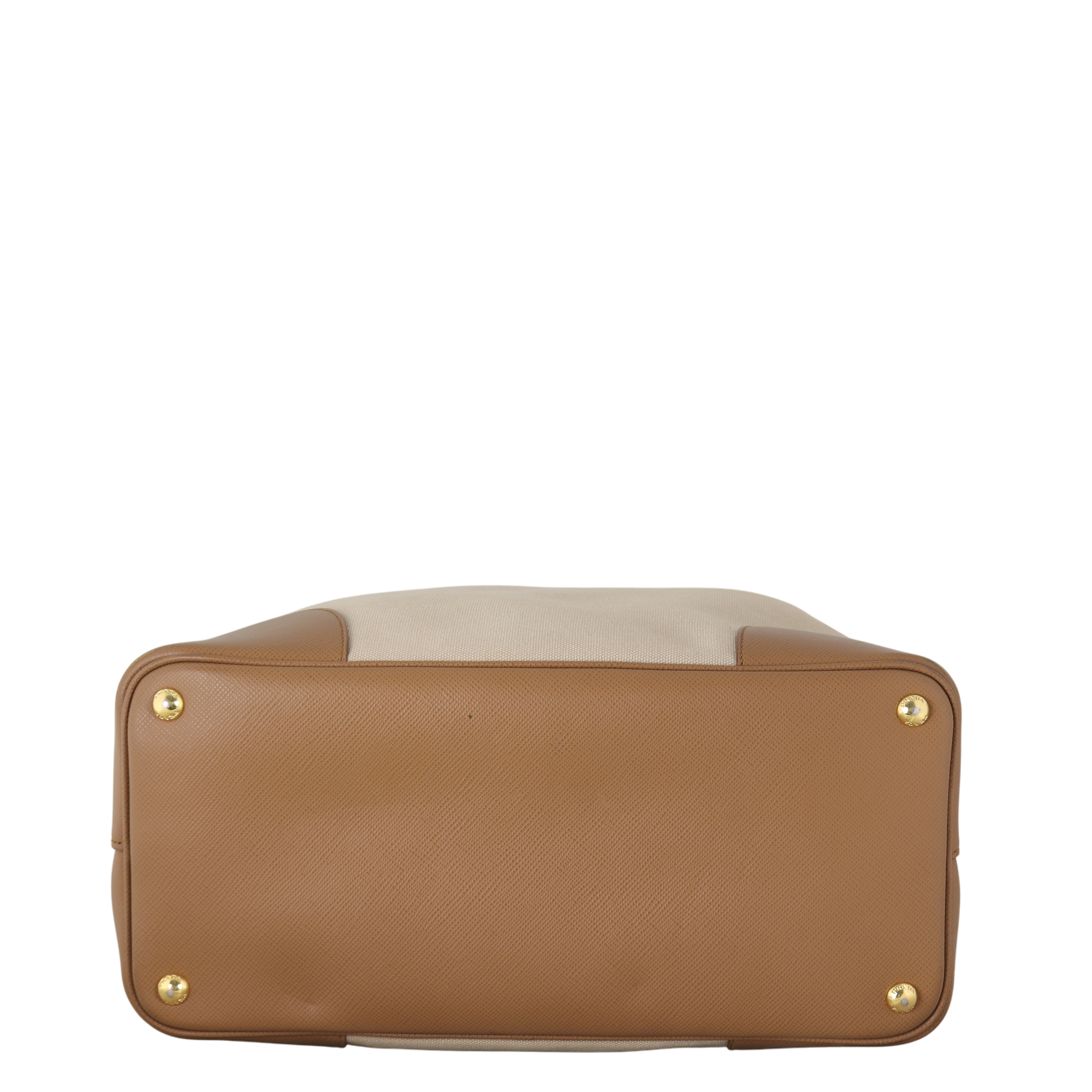 Prada Saffiano Cuir & Canapa Double Bag