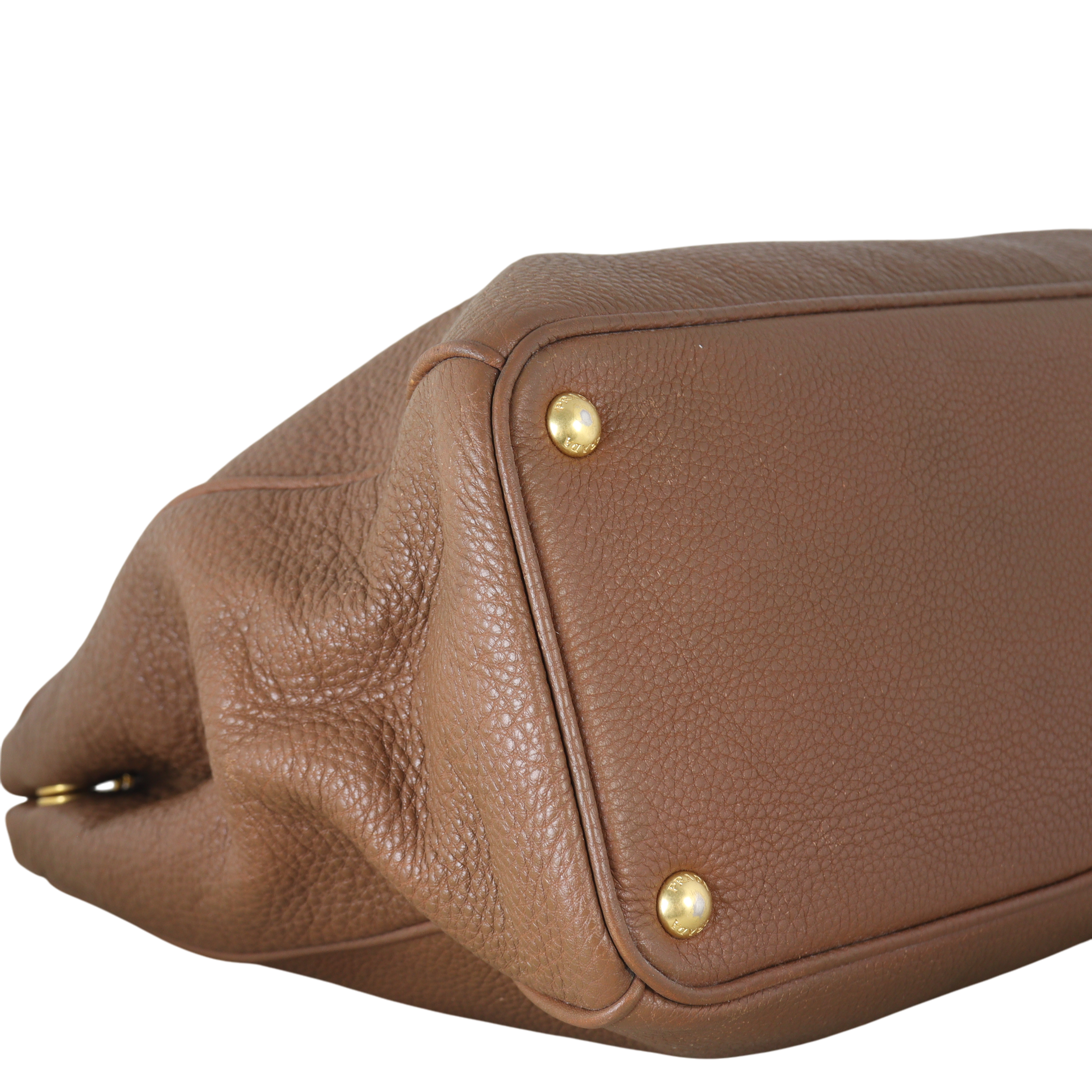 Prada Vitello Daino Double Zip Tote