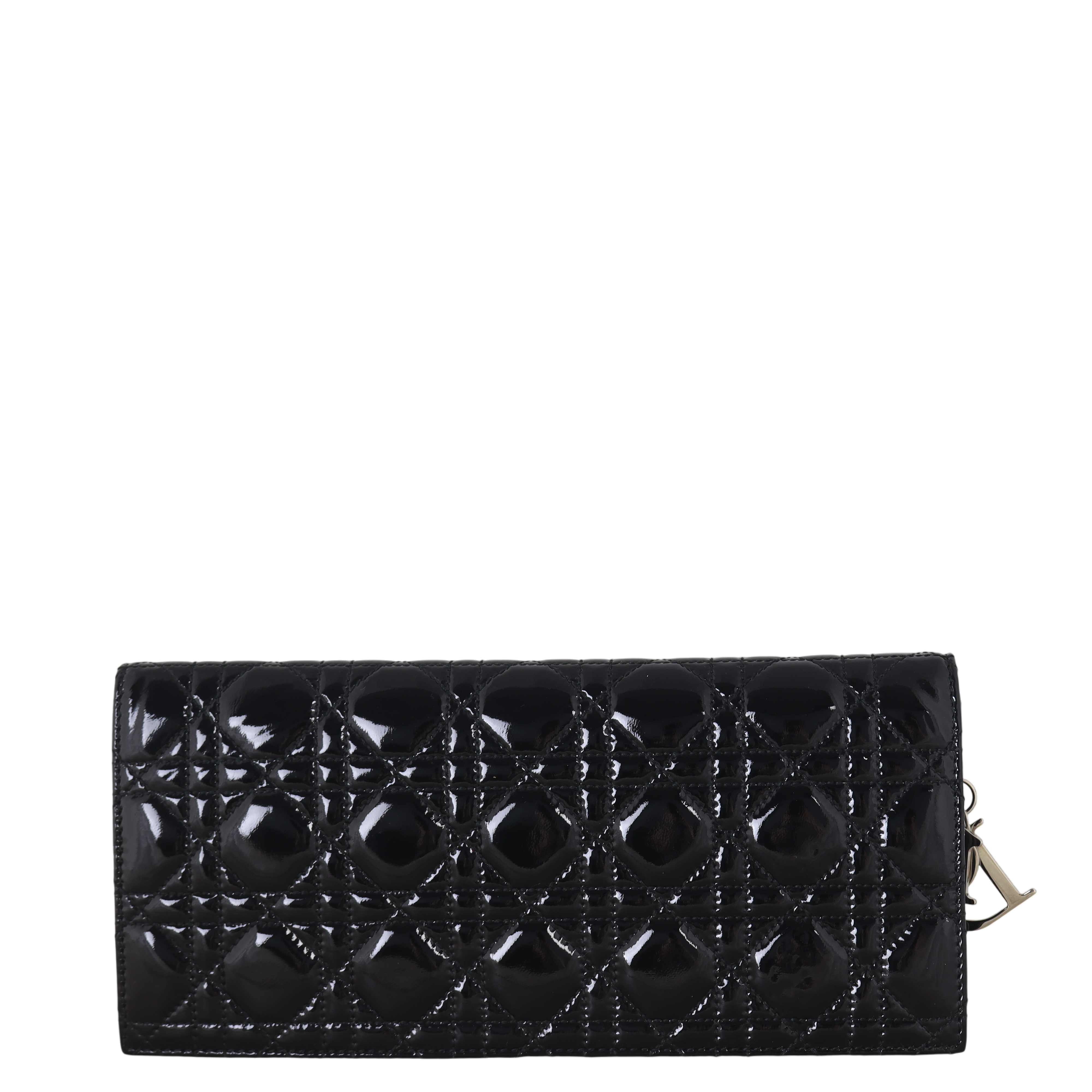 Dior Lady Dior Chain Wallet Patent