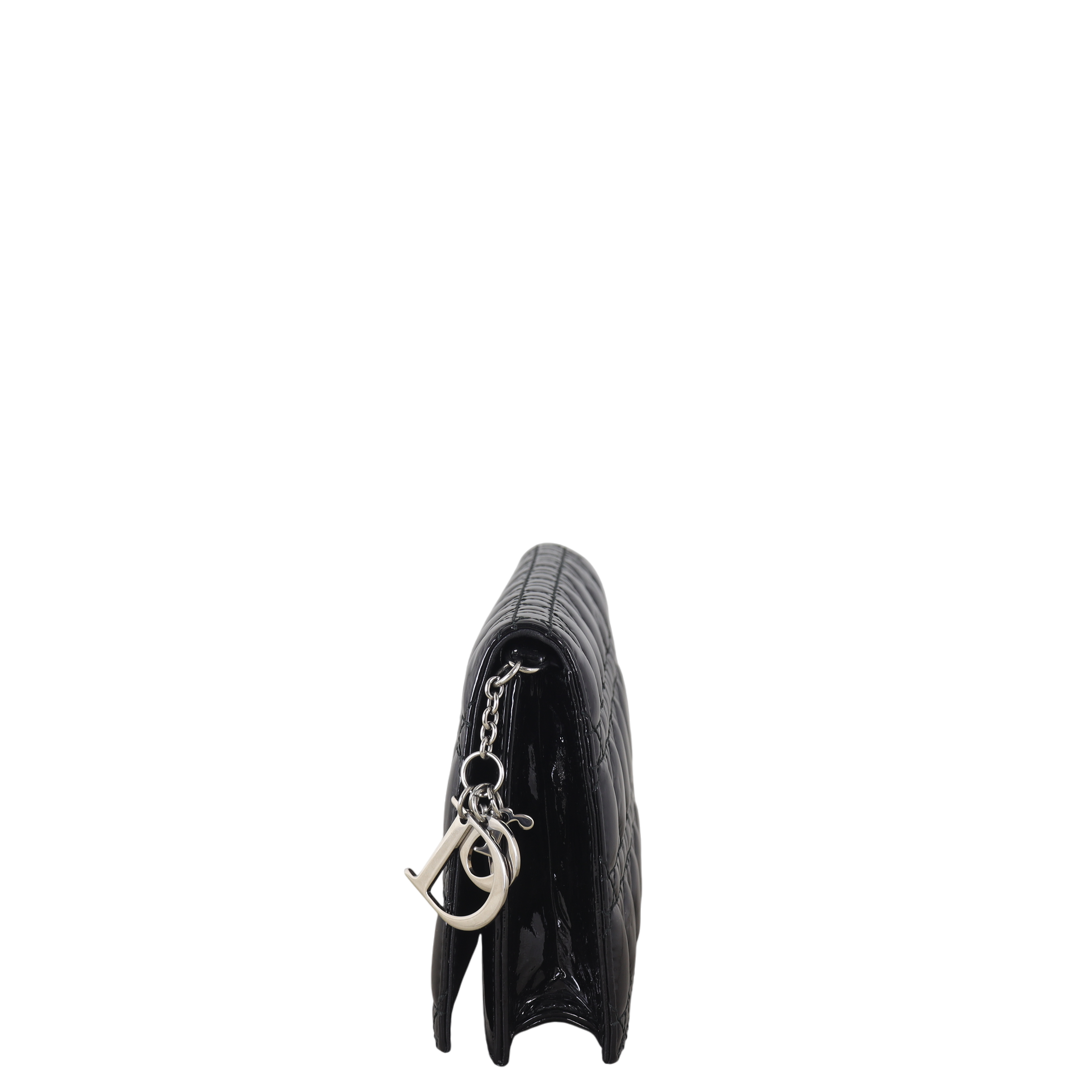 Dior Lady Dior Chain Wallet Patent