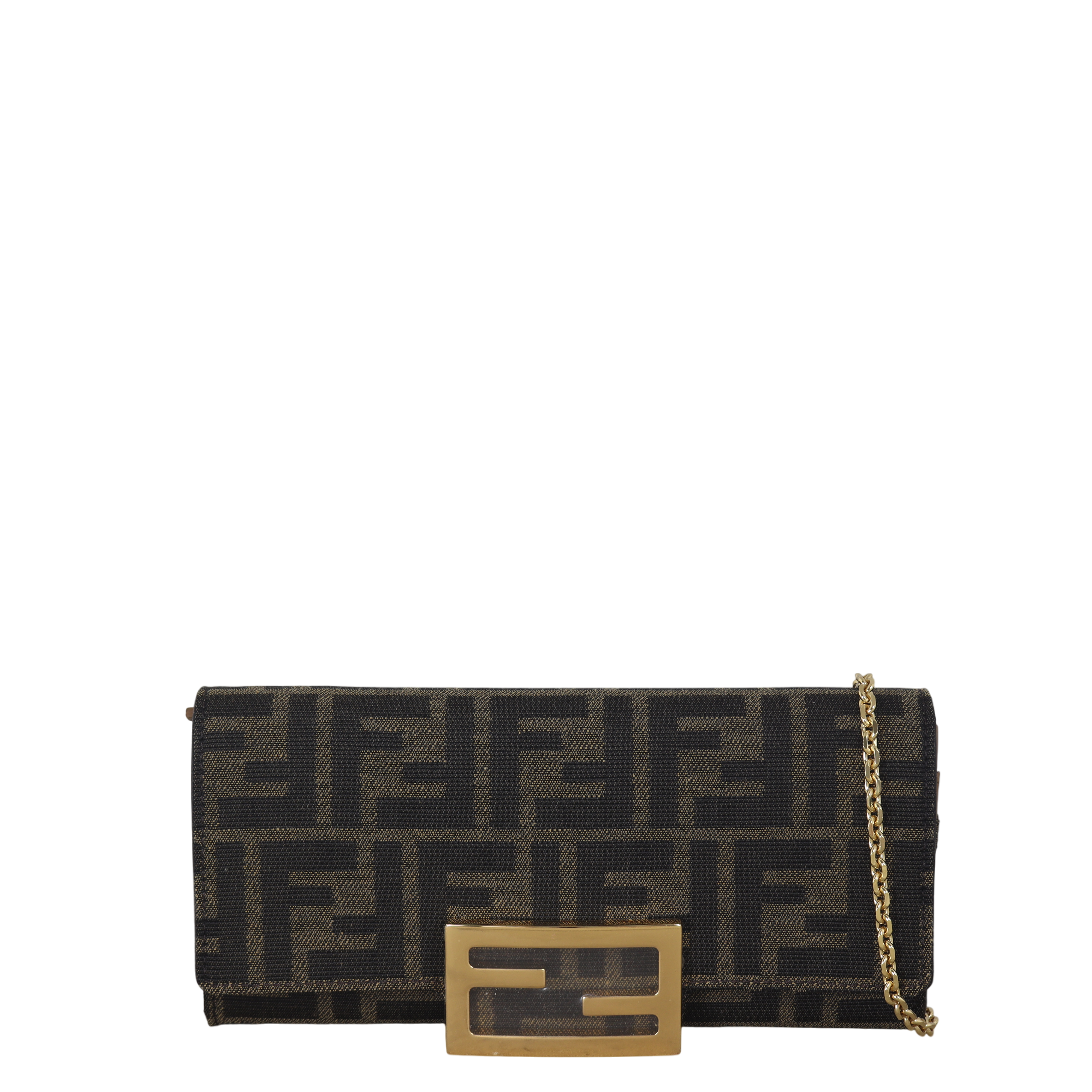 Fendi Baguette Continental Wallet on Chain