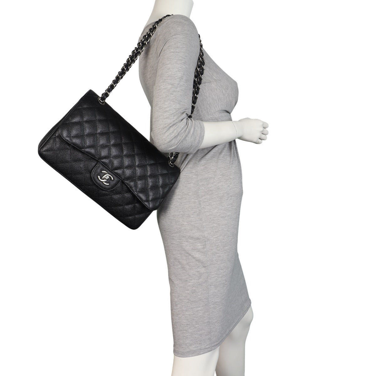 Chanel Classic Double Flap Jumbo Caviar