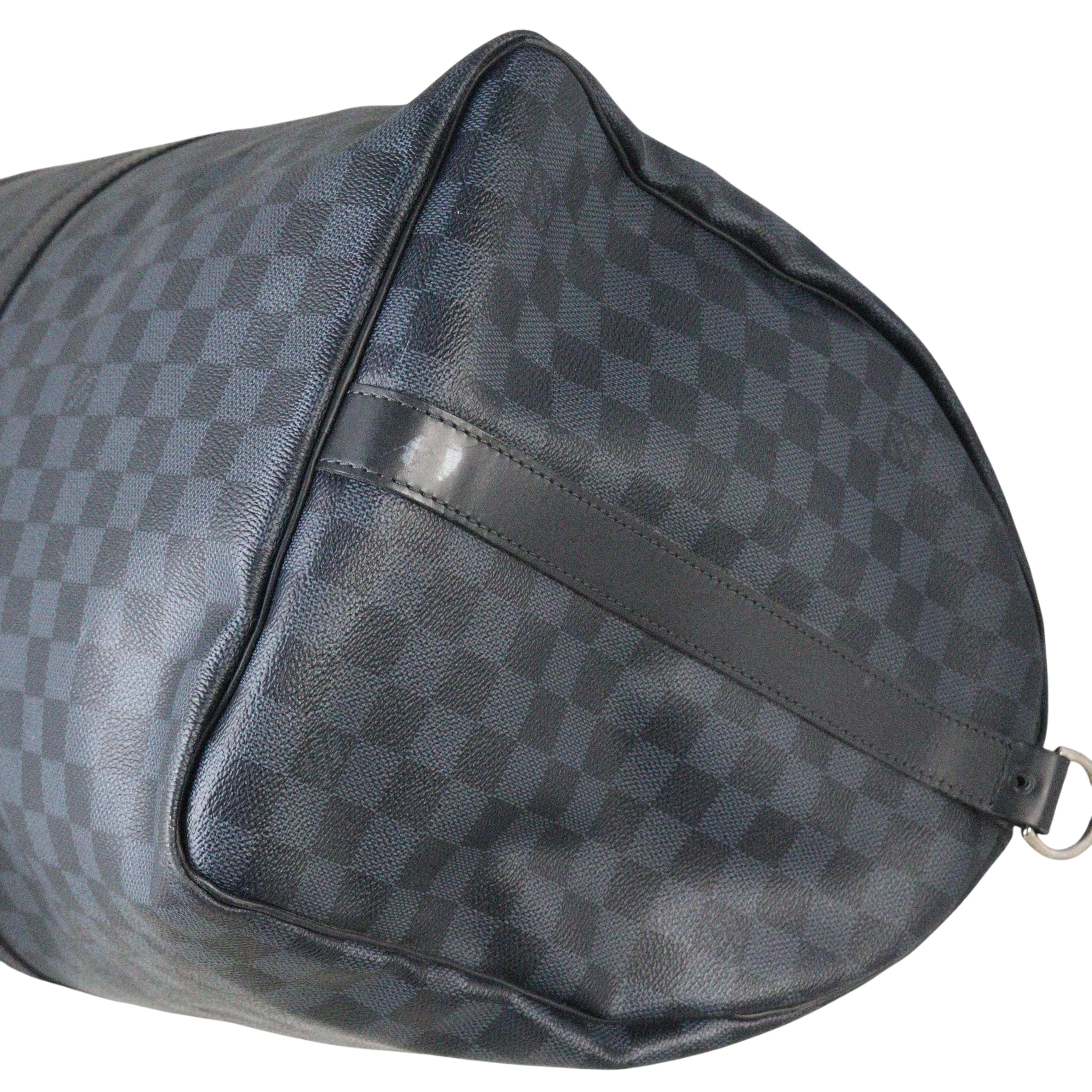 Louis Vuitton Keepall 55 Bandouliere Damier Cobalt