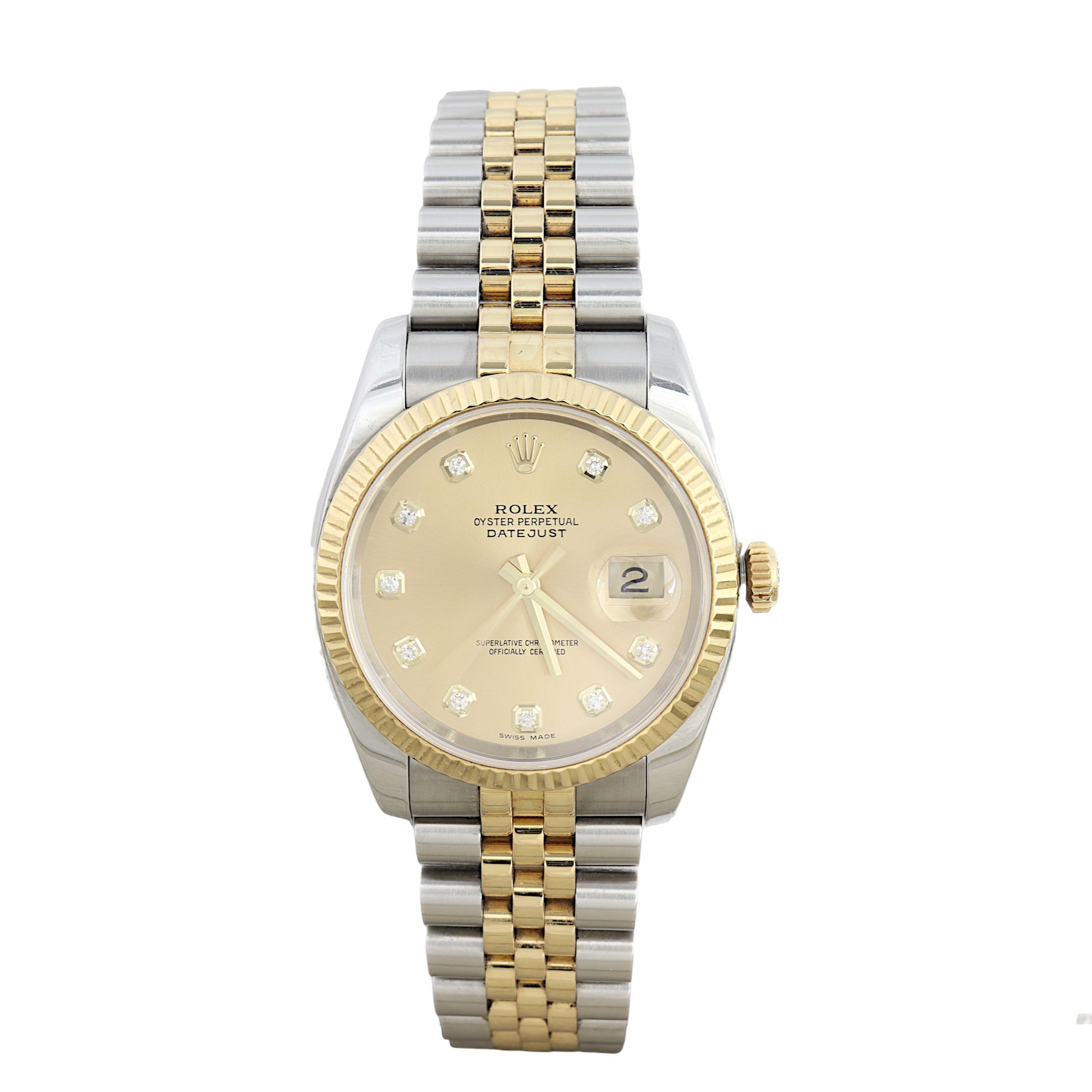 Rolex Oyster Perpetual Datejust 36mm Diamond Watch