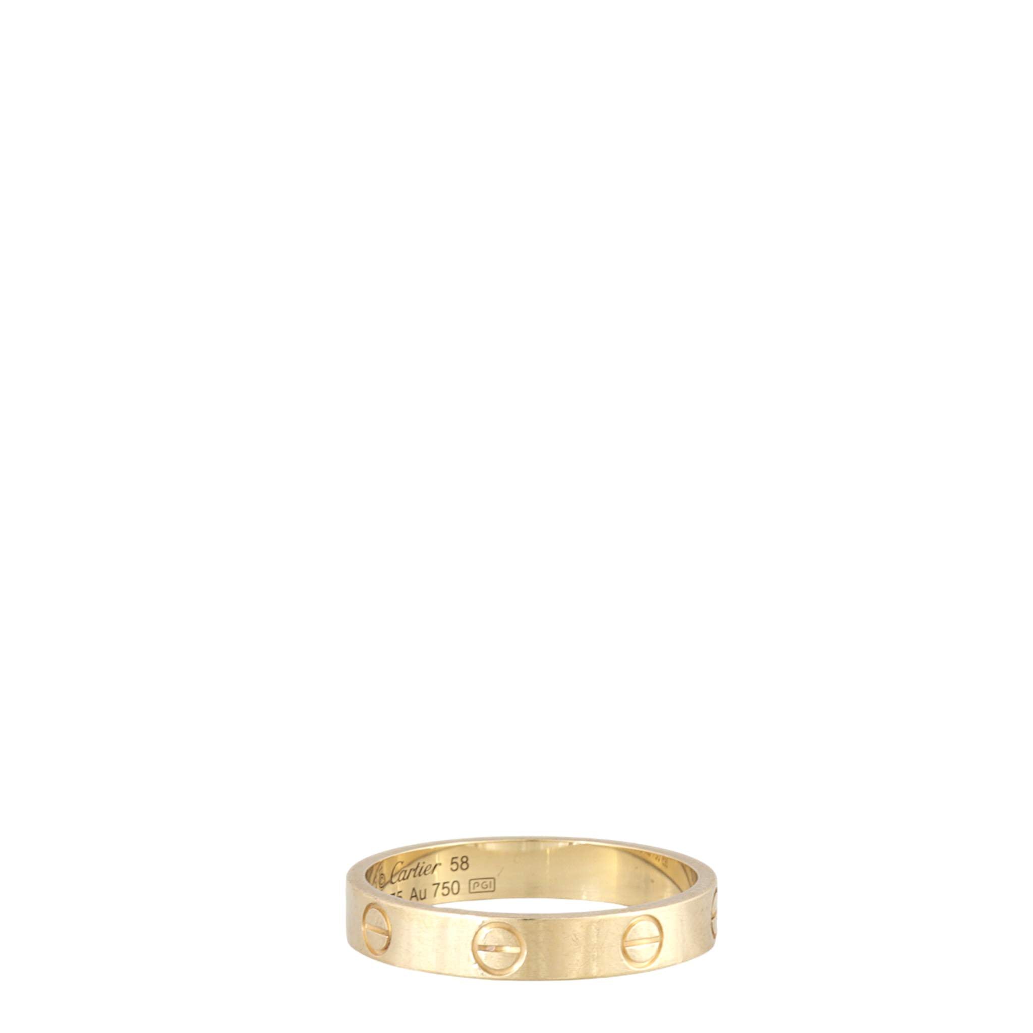 Cartier Love Ring Small 18k Yellow Gold