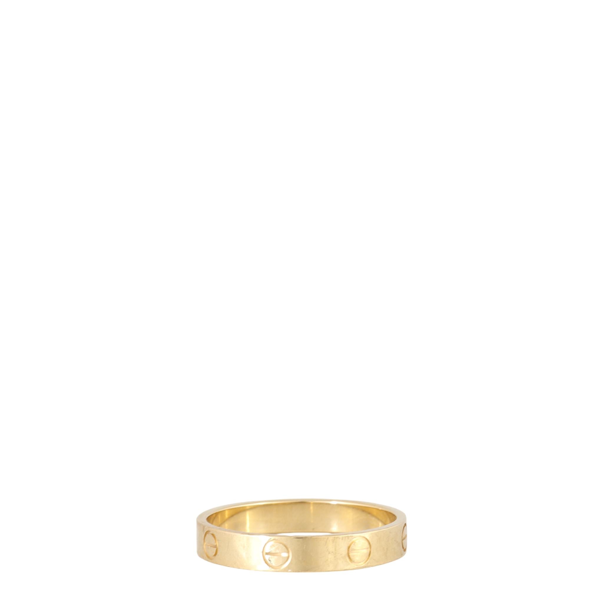 Cartier Love Ring Small 18k Yellow Gold
