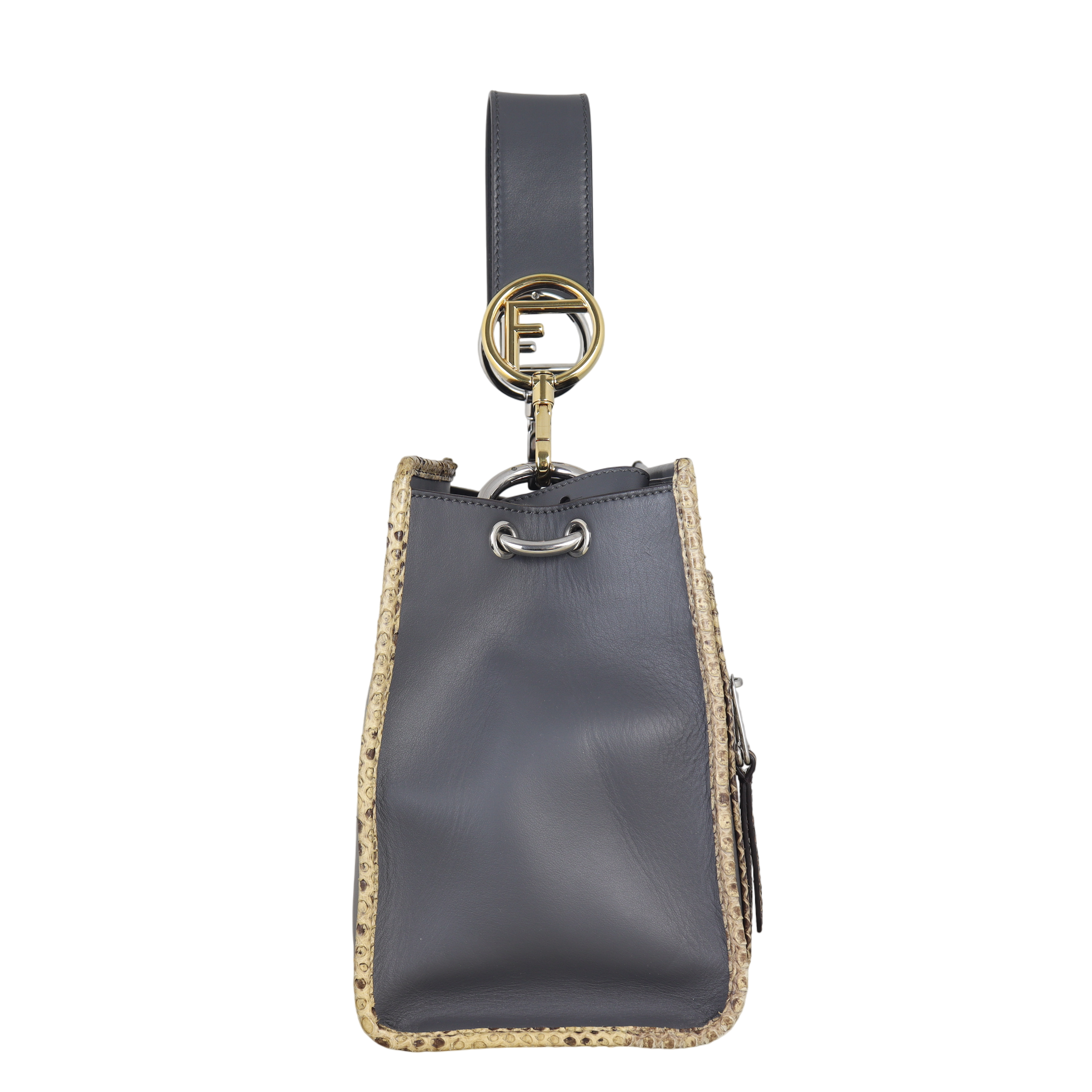 Fendi Runaway Tote Small Python