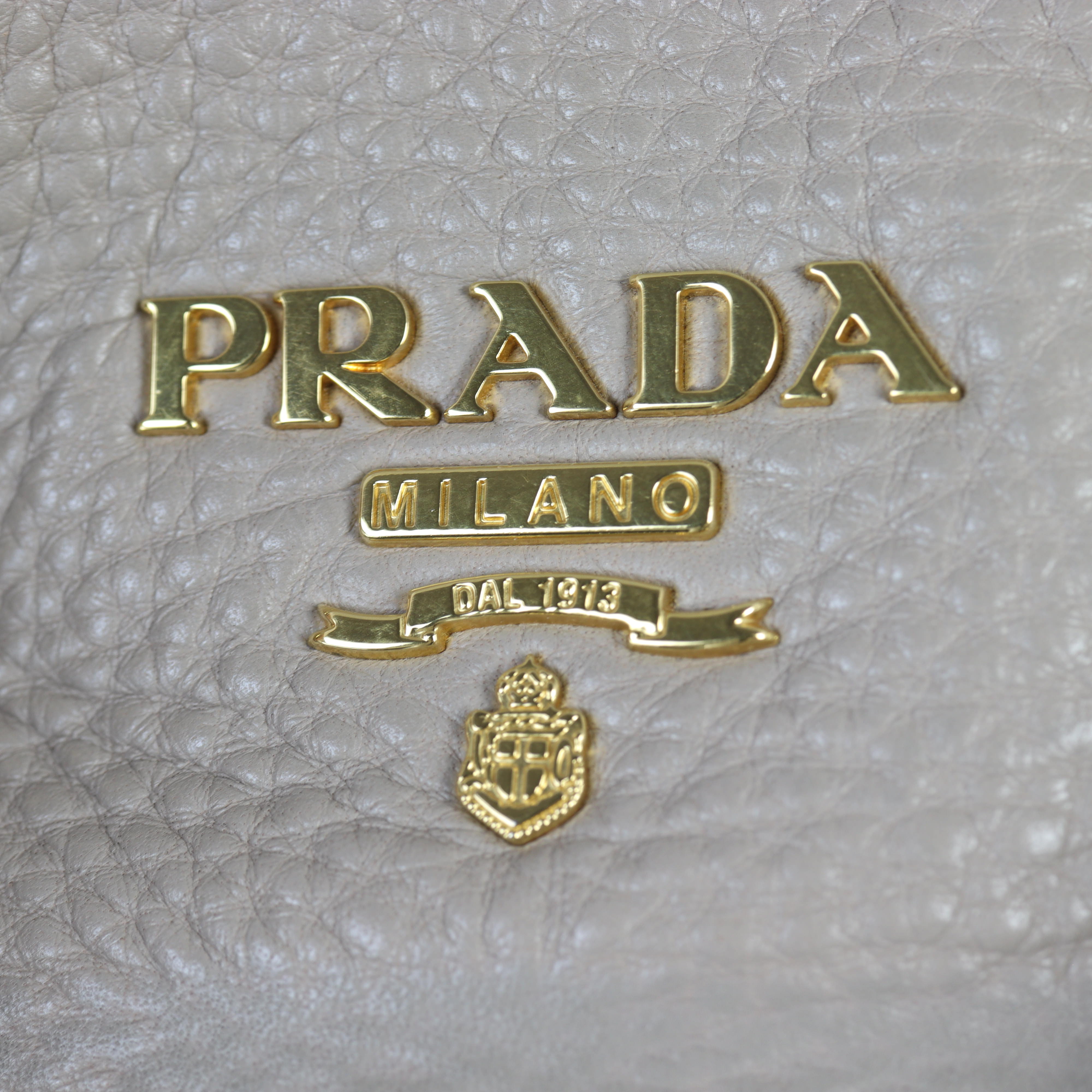 Prada Vitello Daino Shopping Tote