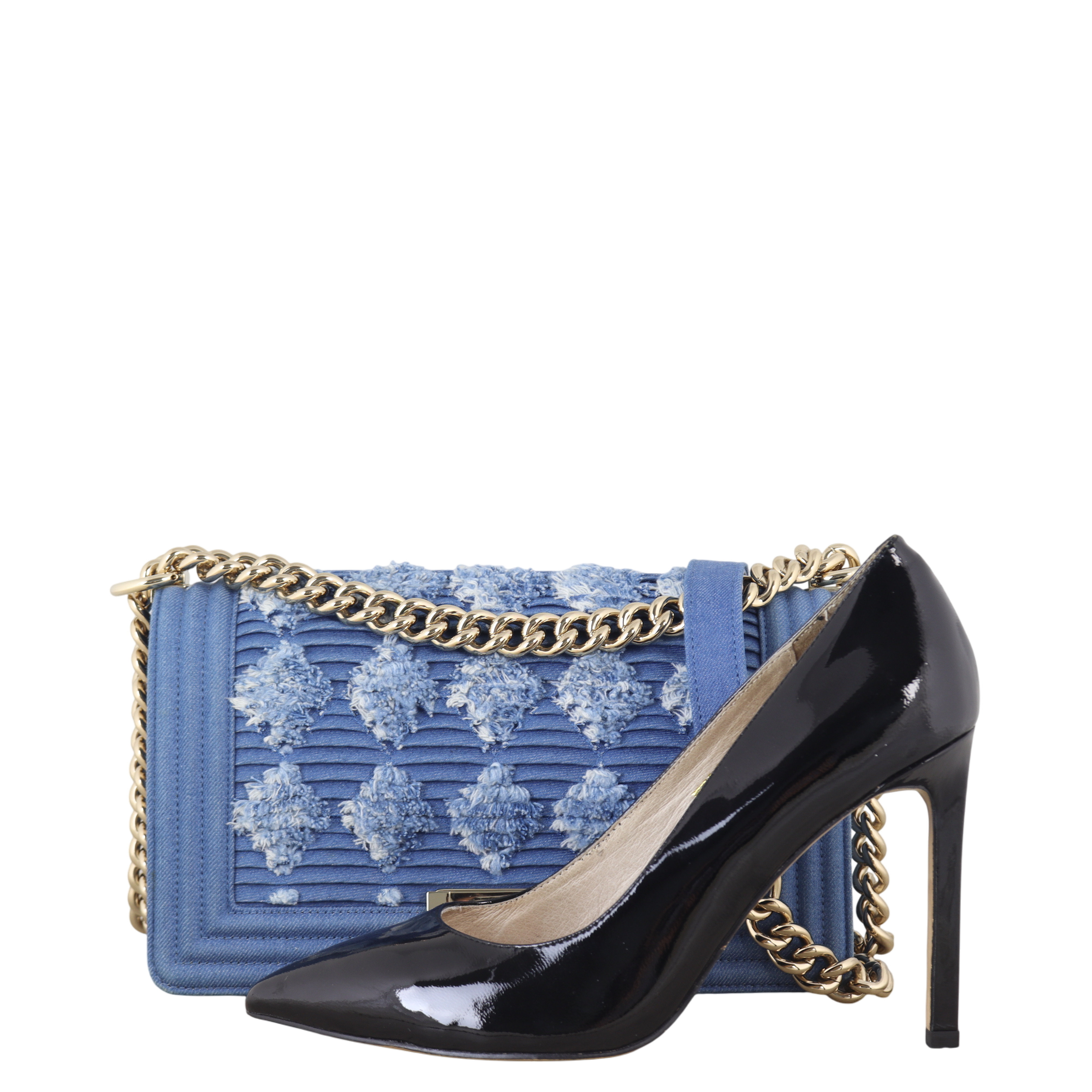 Chanel Boy Old Medium Denim