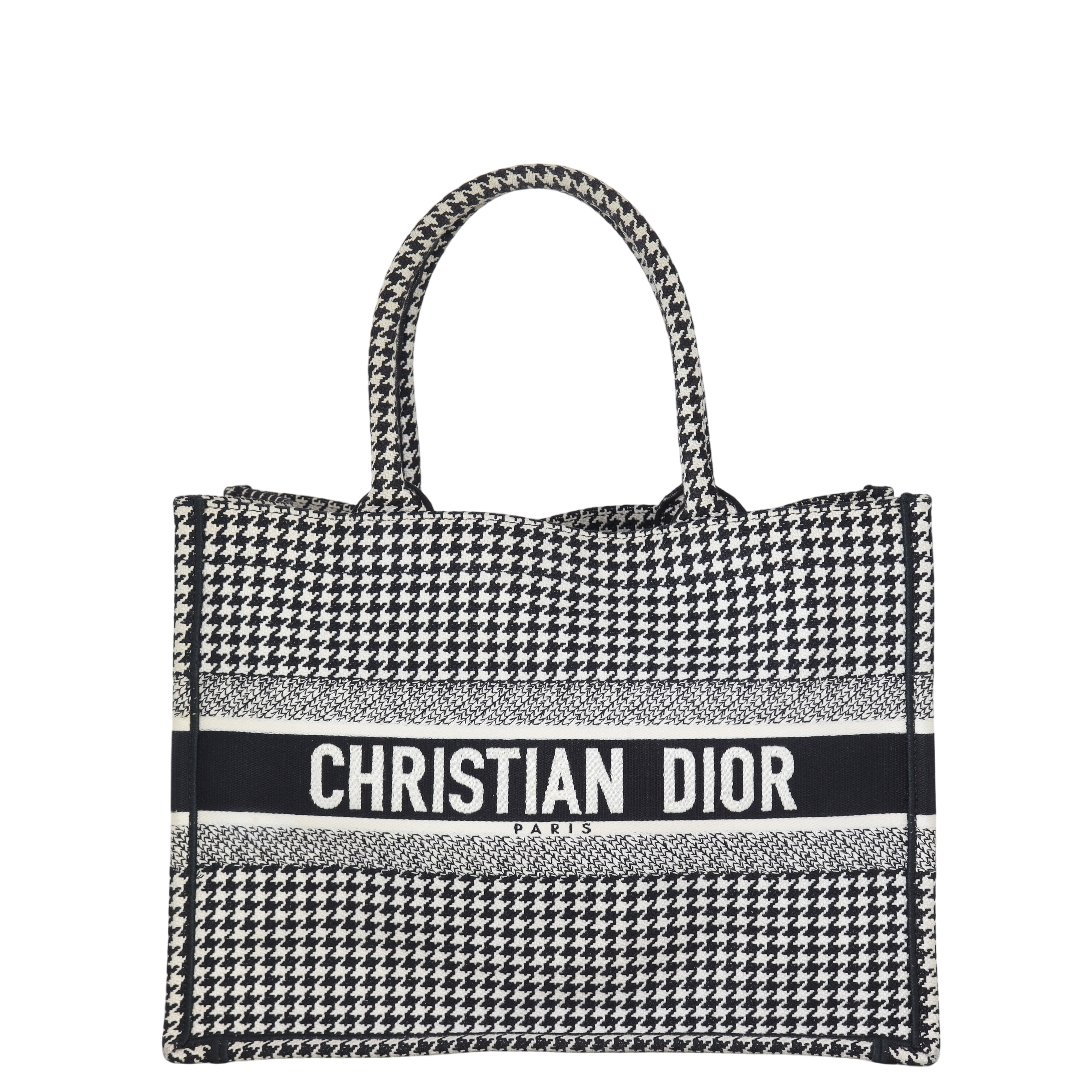 Dior Book Tote Medium Houndstooth