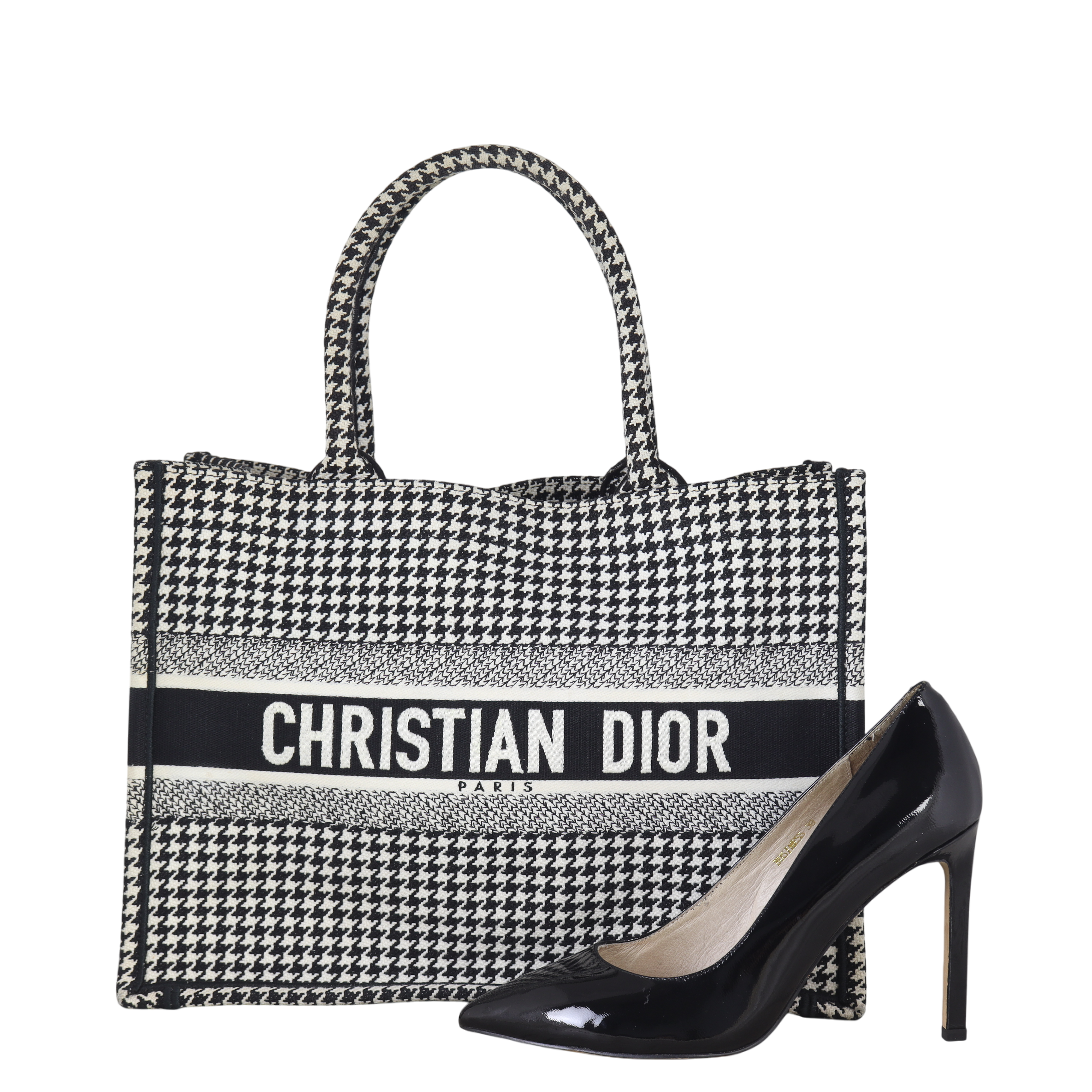 Dior Book Tote Medium Houndstooth