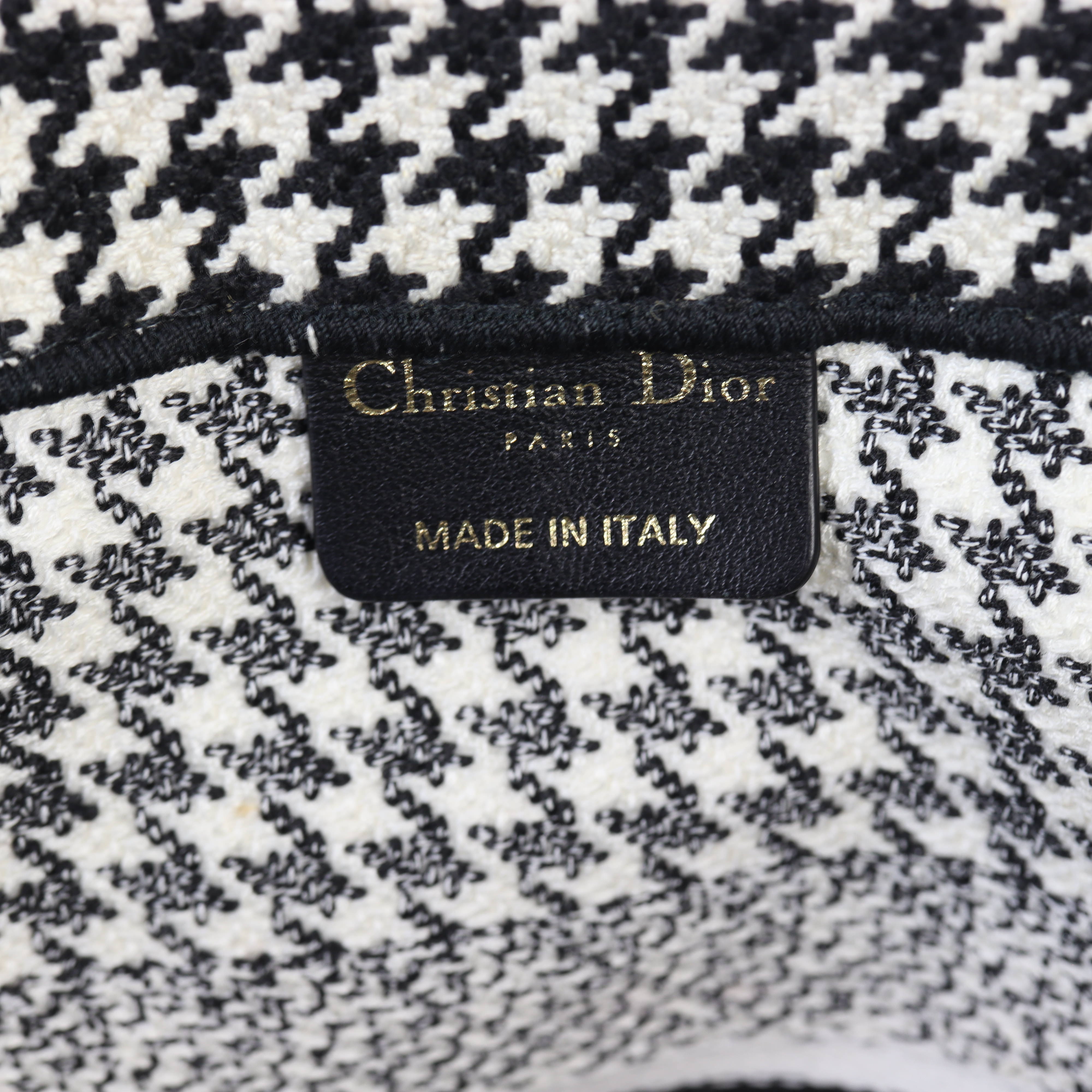 Dior Book Tote Medium Houndstooth