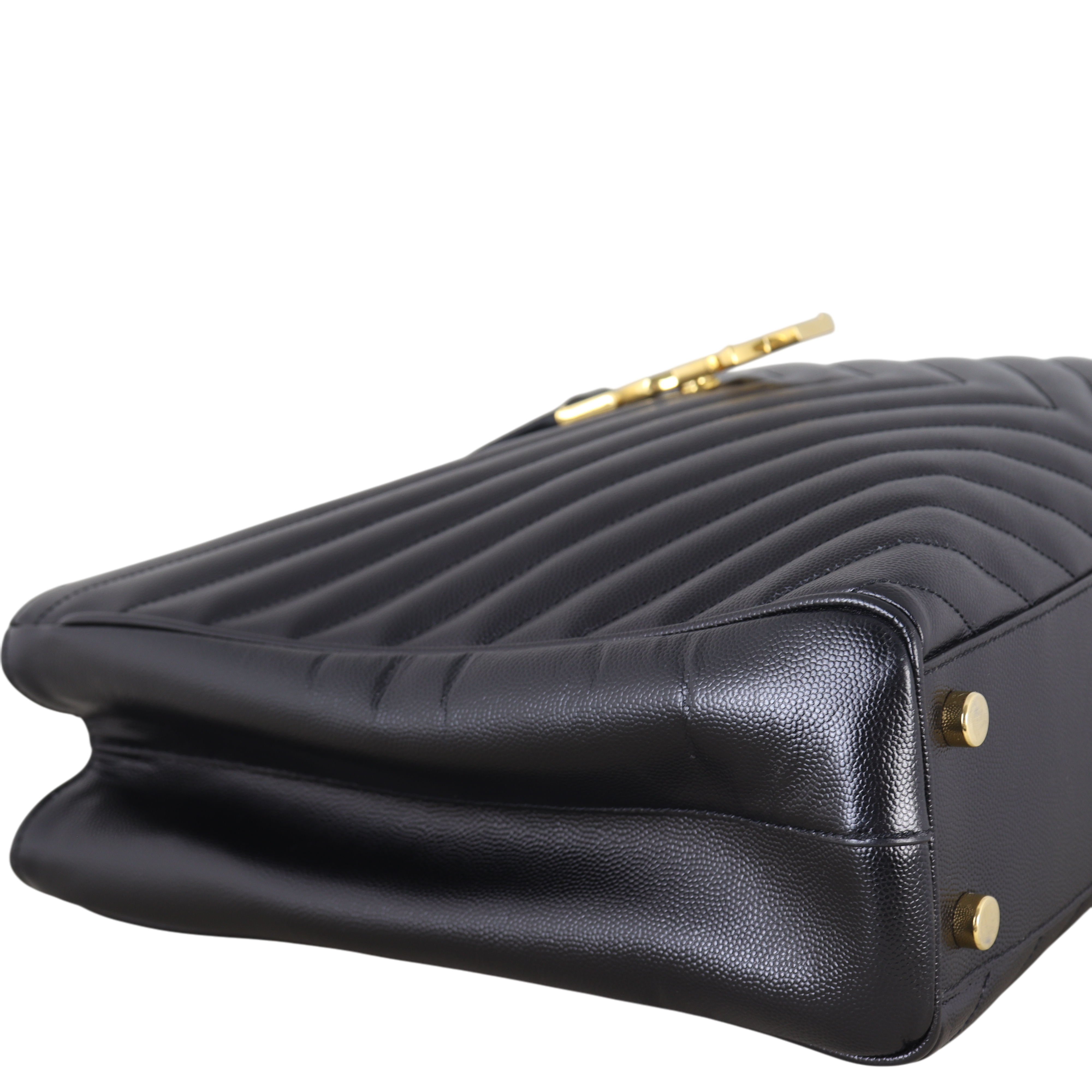 Saint Laurent Chevron Shopping Tote