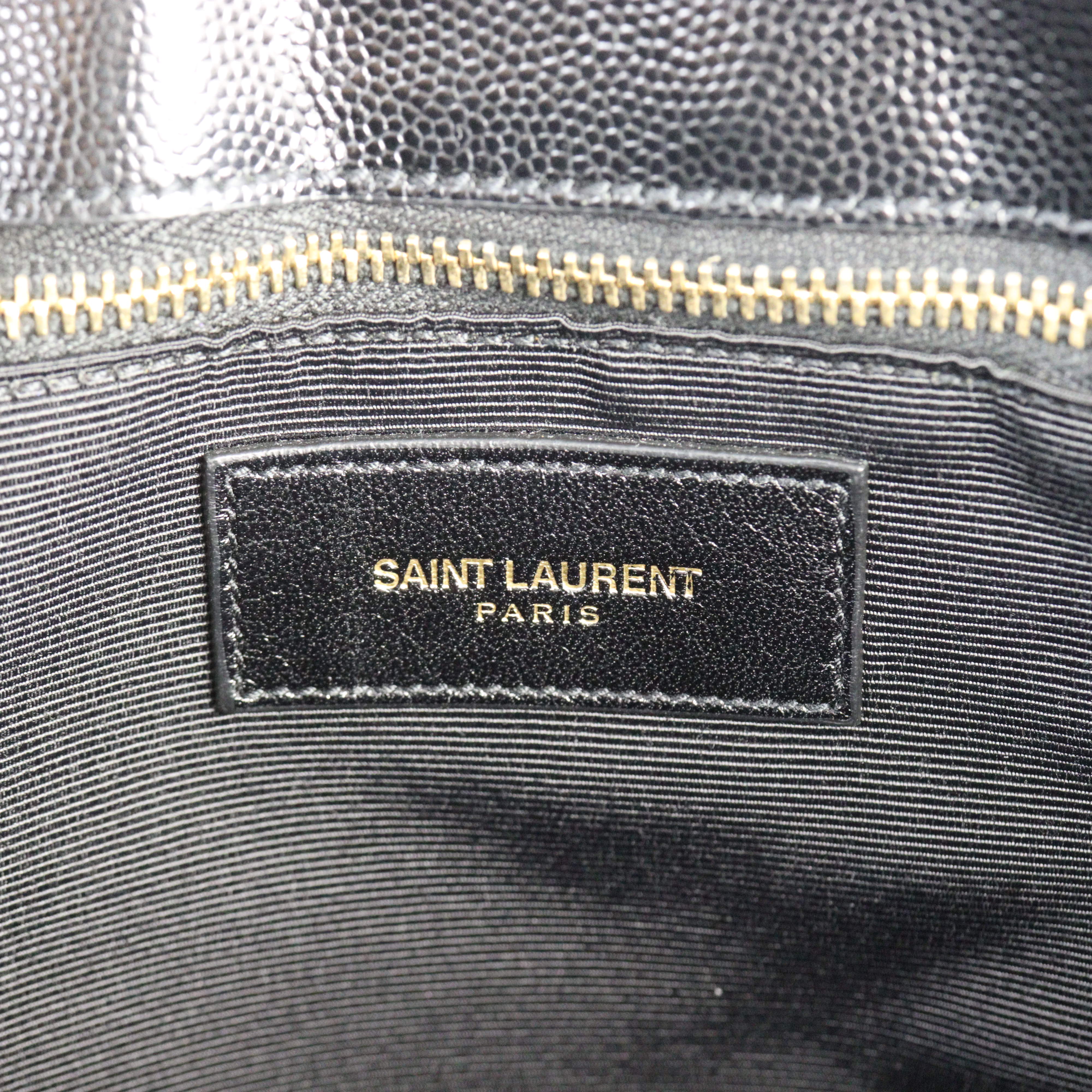 Saint Laurent Chevron Shopping Tote