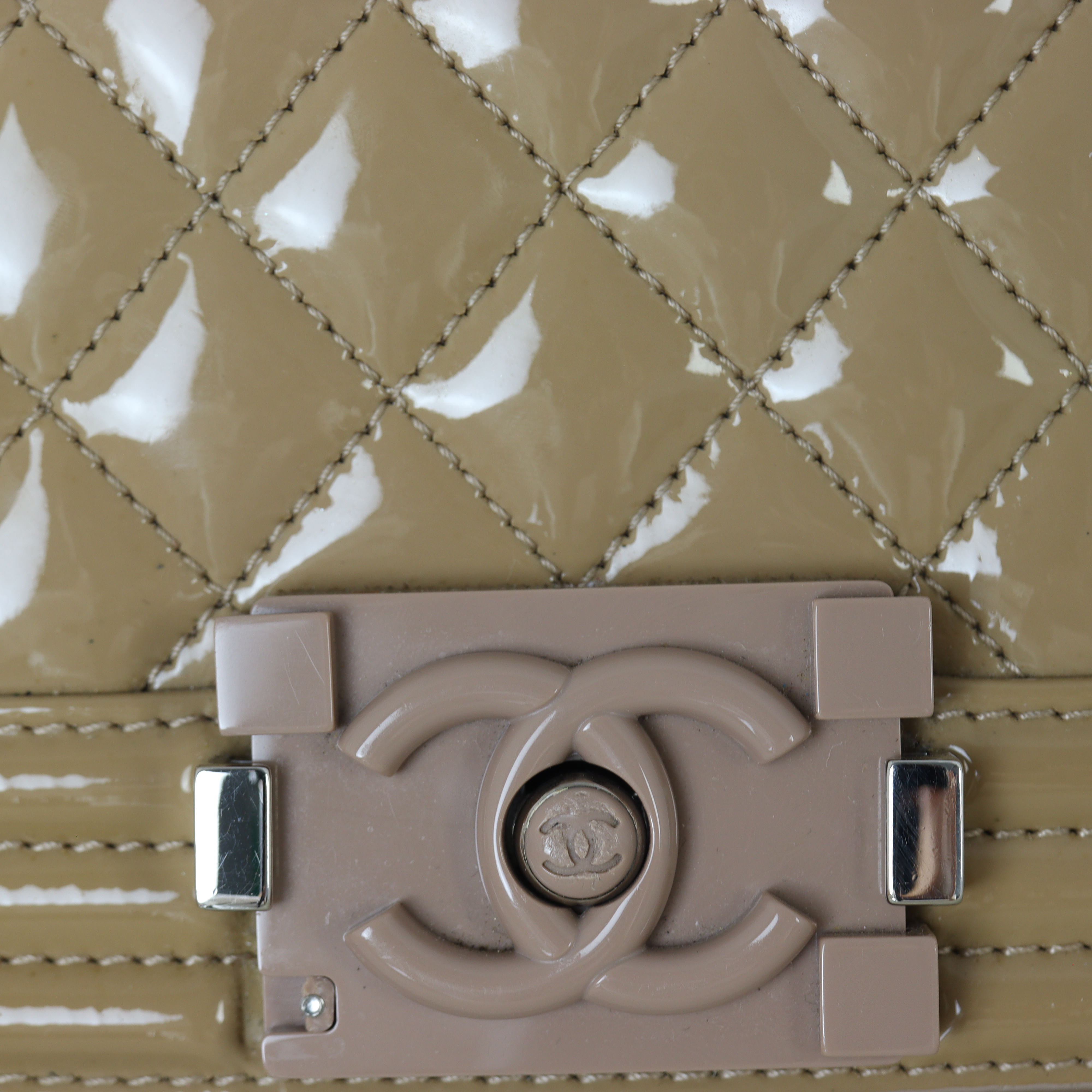 Chanel Boy New Medium Plexiglass Patent