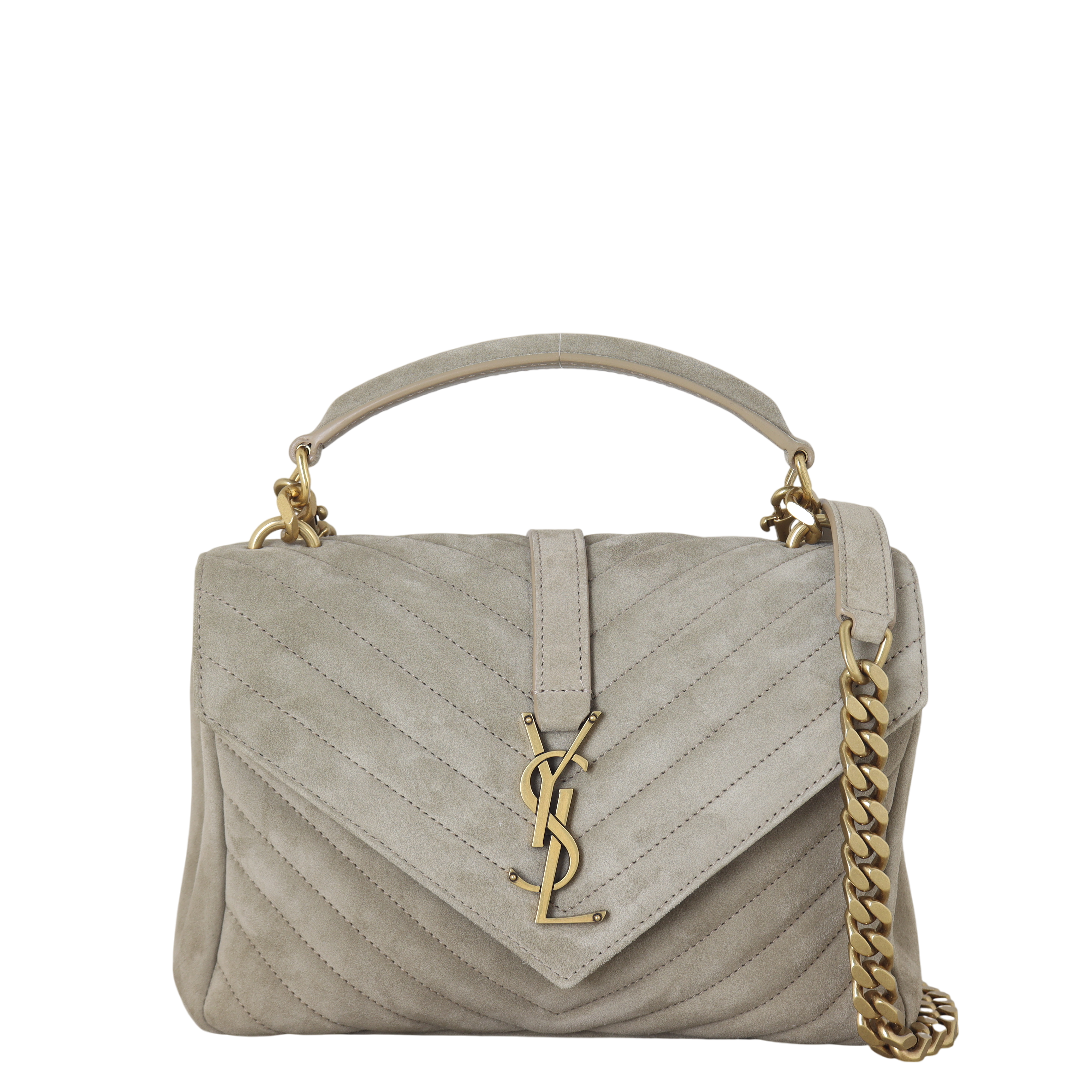 Saint Laurent College Medium Suede