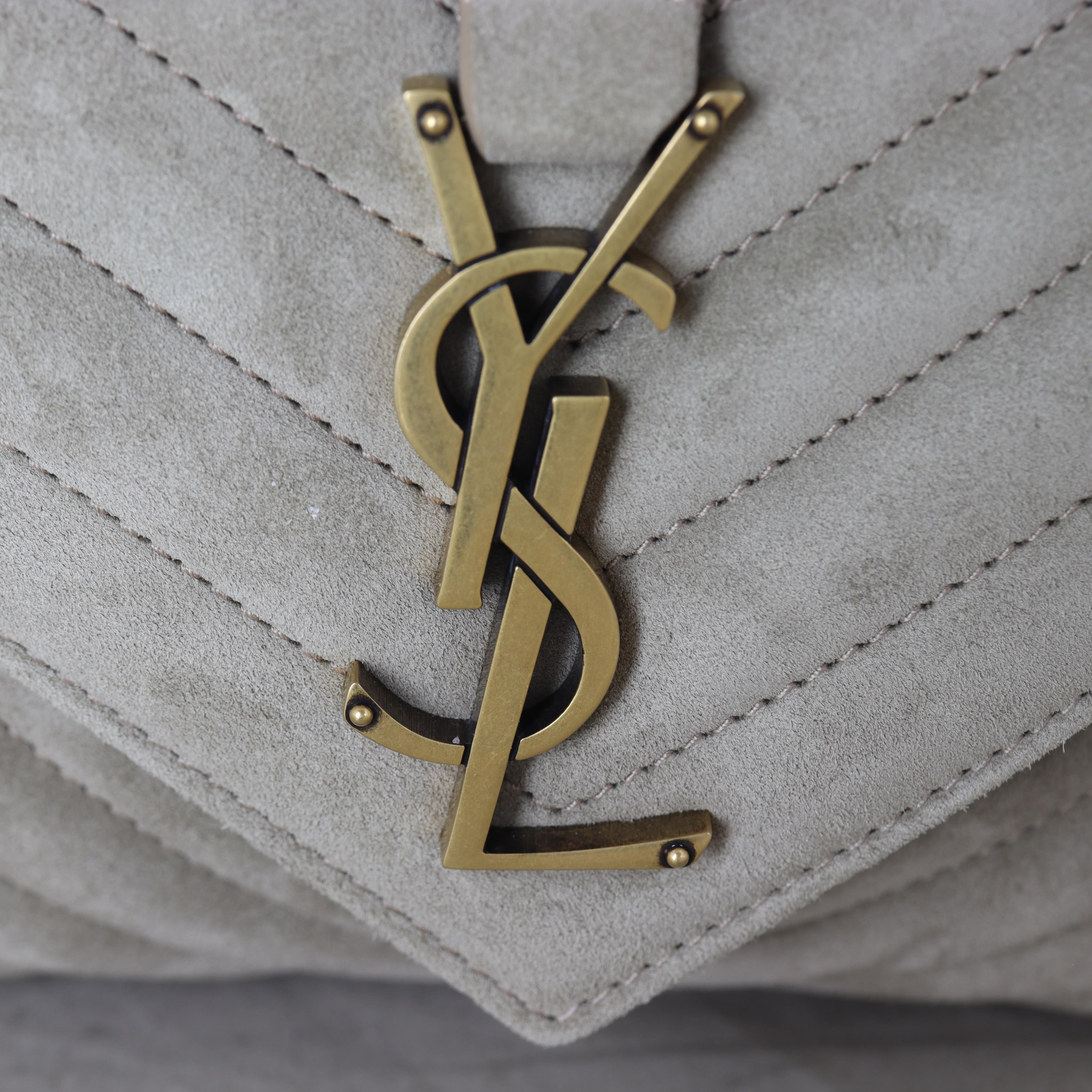 Saint Laurent College Medium Suede