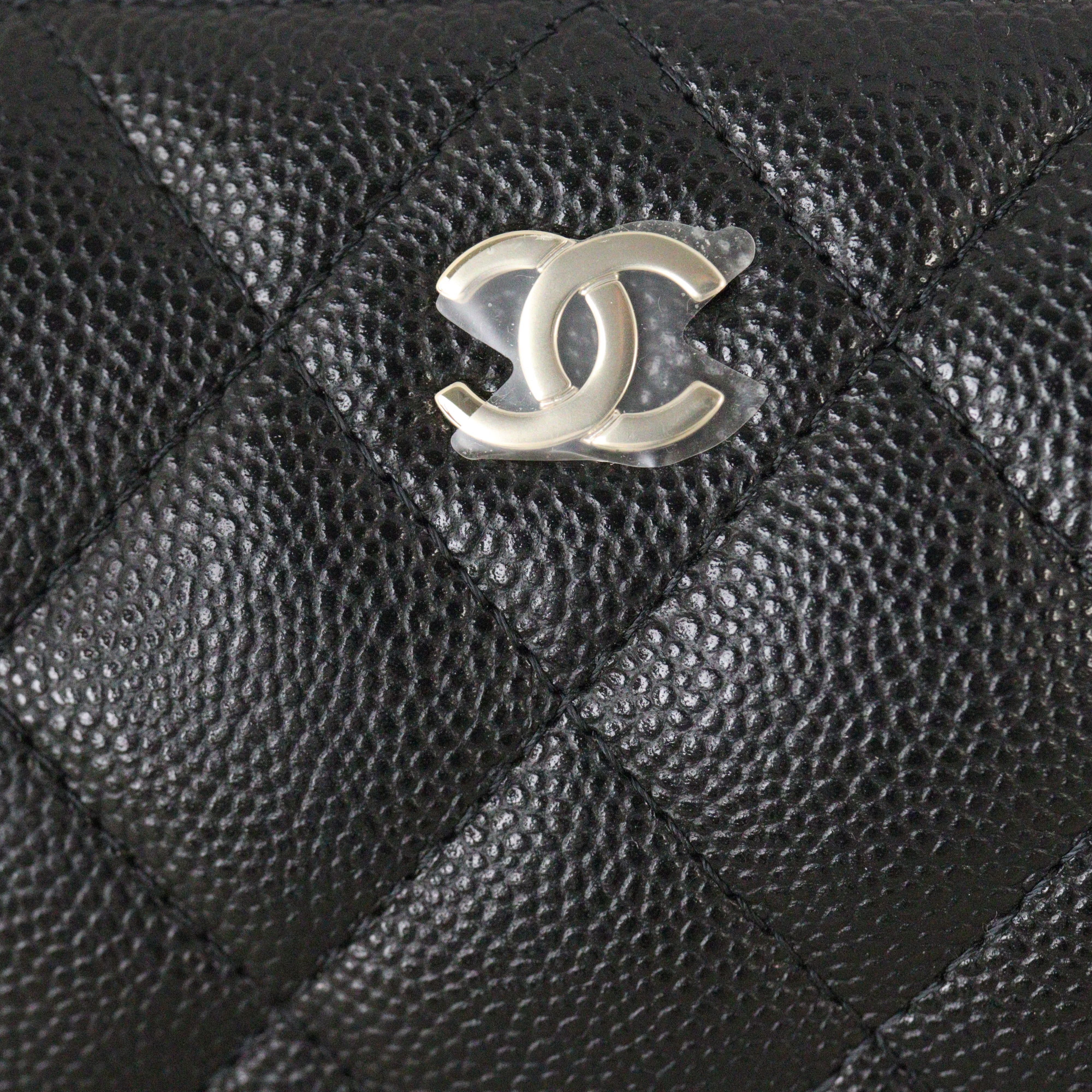 Chanel CC Zip Clutch on Chain