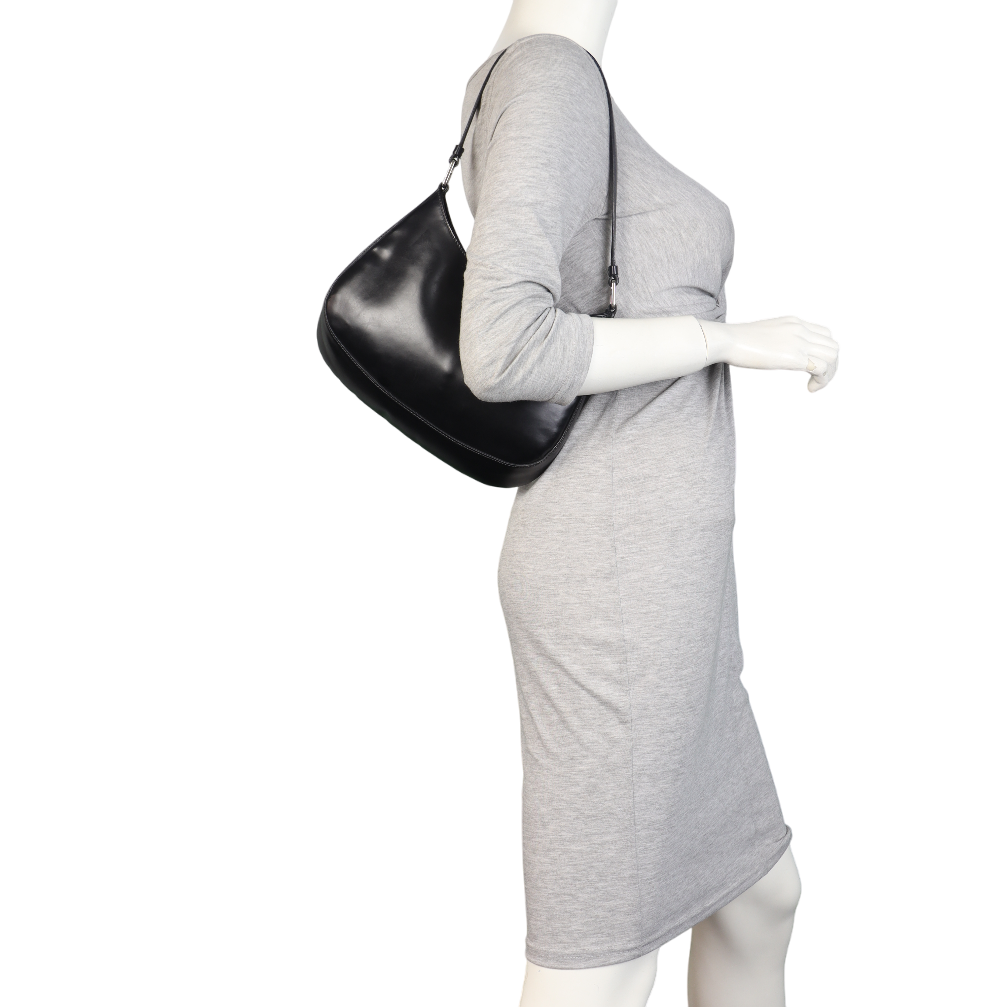 Prada Cleo Shoulder Bag Brushed Leather