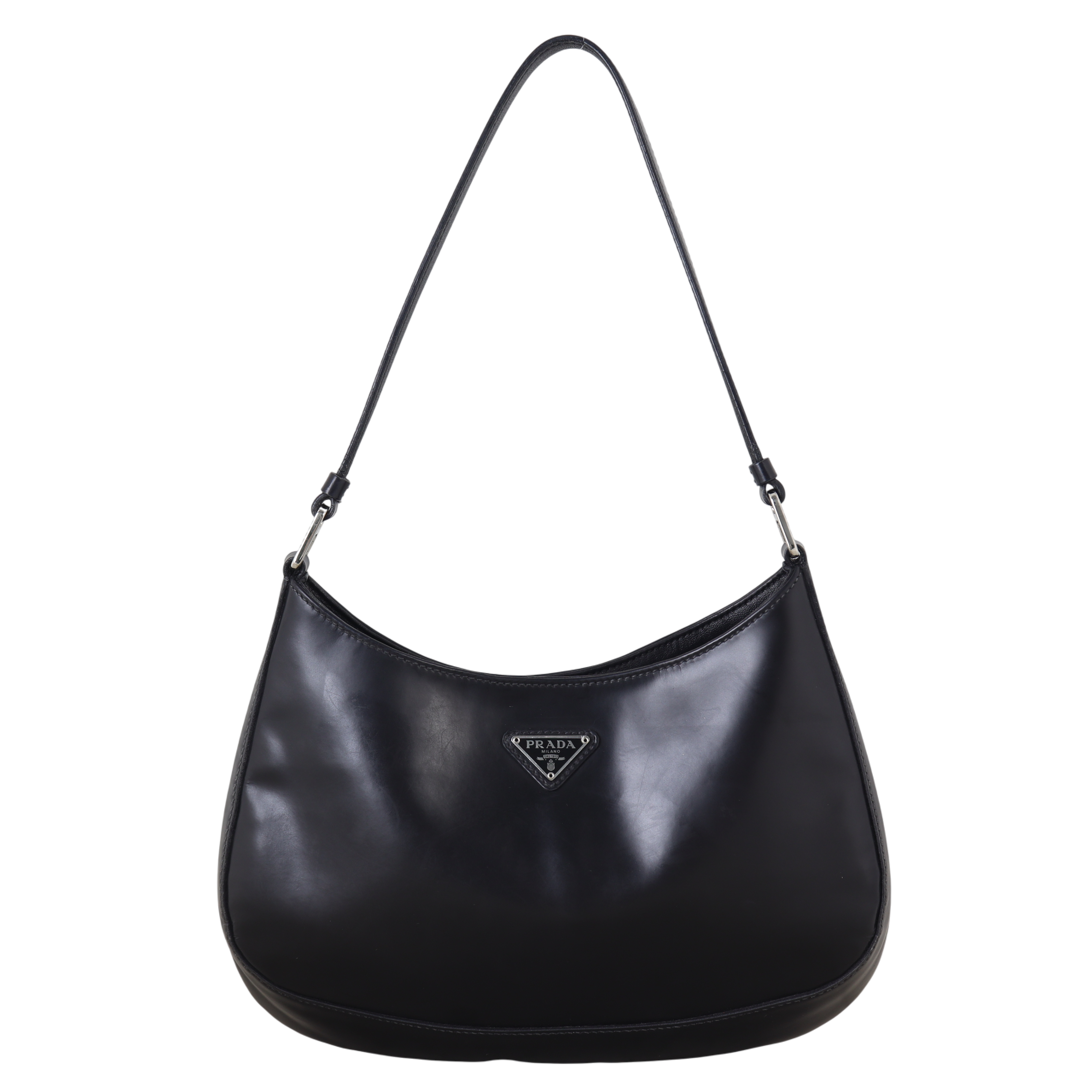 Prada Cleo Shoulder Bag Brushed Leather