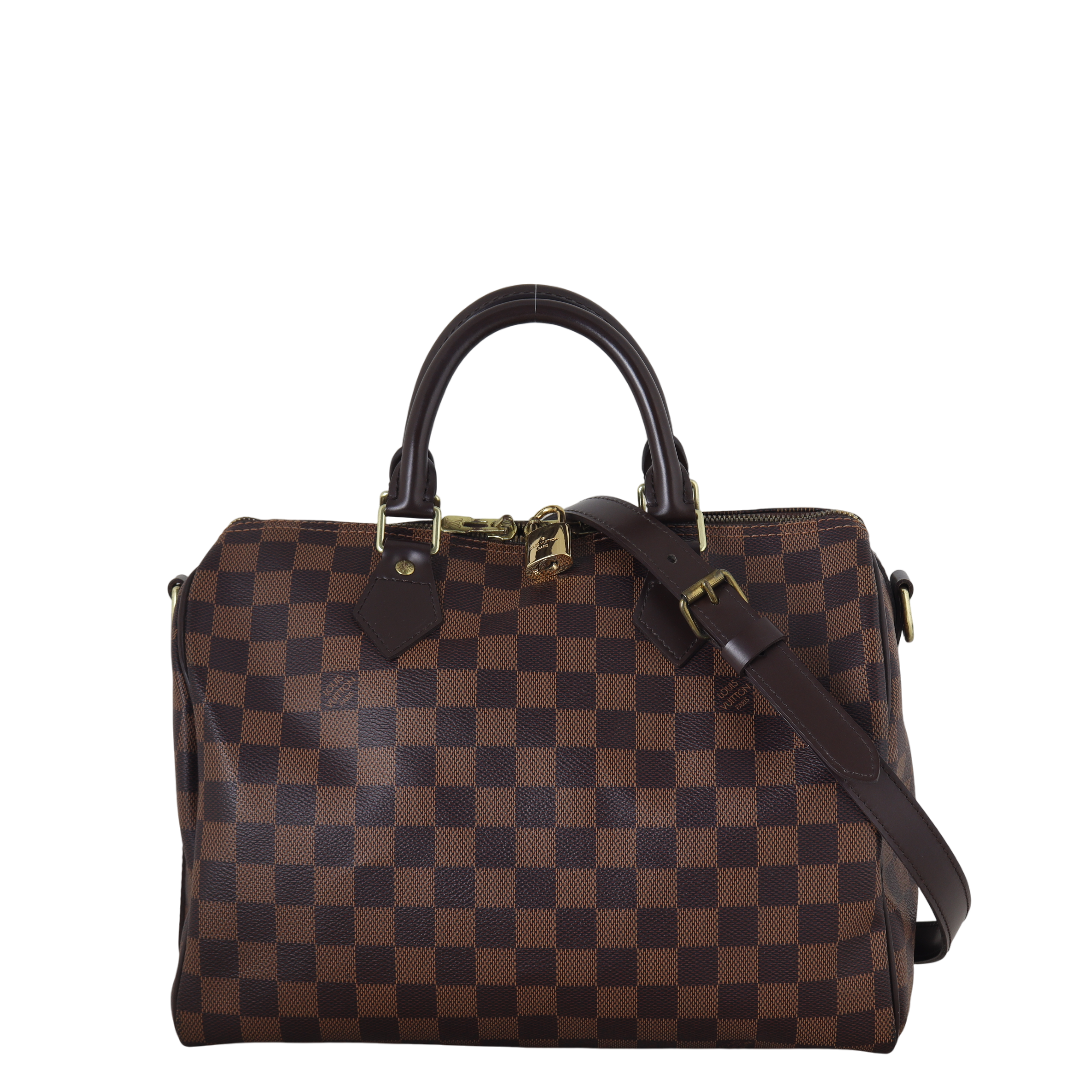 Louis Vuitton Speedy 30 Bandouliere Damier Ebene