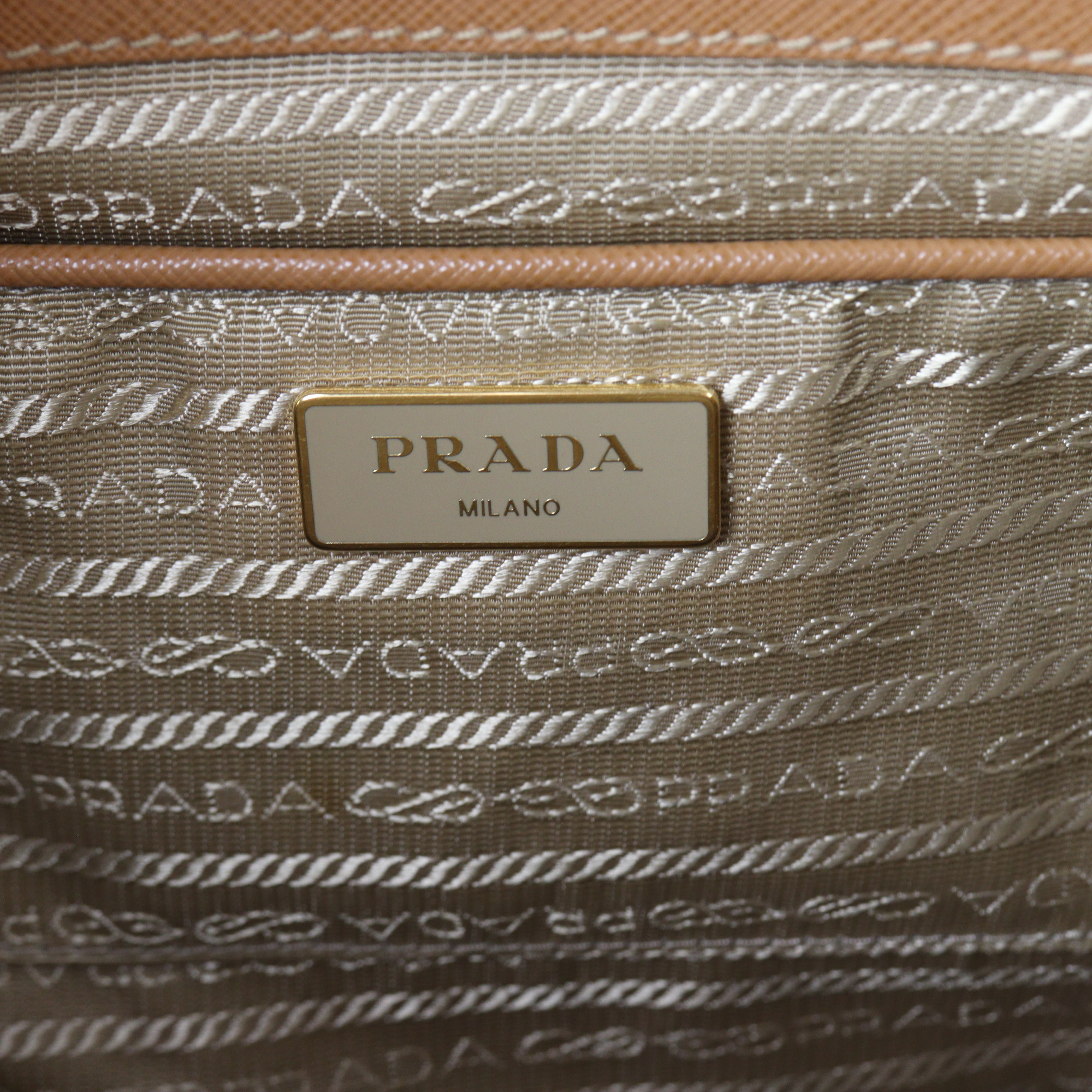 Prada Saffiano Lux Galleria Double Zip Tote Large